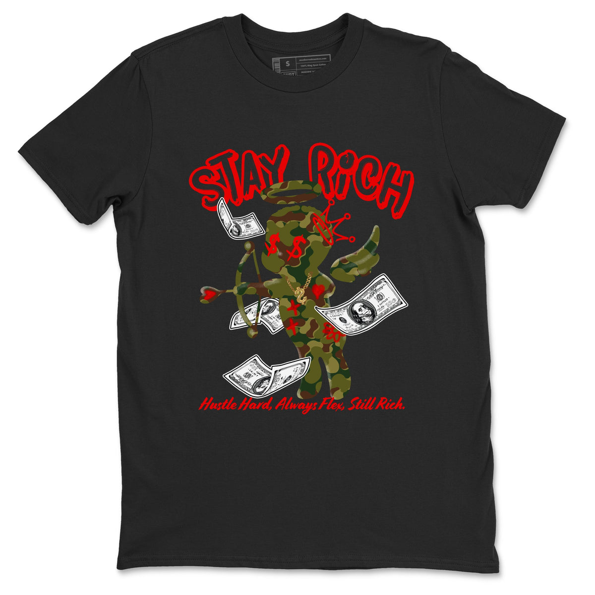 Air Max 90 Duck Camo shirts to match jordans Stay Rich sneaker match tees Air Max 90 Reverse Duck Camo match shoes to clothes Drip Gear Zone unisex cotton Black 2 shirts