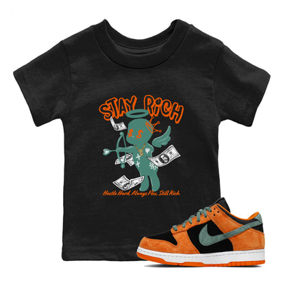 Dunk Low Ceramic shirts to match jordans Stay Rich sneaker match tees Dunk Ceramic match shoes to clothes Drip Gear Zone Youth Baby Black 1 tee