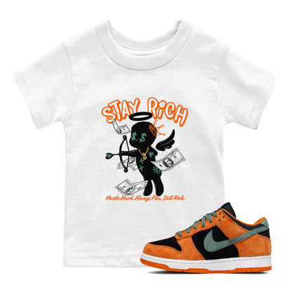 Dunk Low Ceramic shirts to match jordans Stay Rich sneaker match tees Dunk Ceramic match shoes to clothes Drip Gear Zone Youth Baby White 1 tee