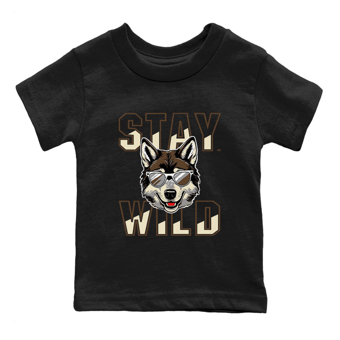 1s Mocha shirts to match jordans Stay Wild sneaker match tees Air Jordan 1 Mocha match shoes to clothes Drip Gear Zone Youth Baby Black 2 tee