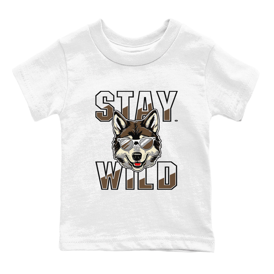 1s Mocha shirts to match jordans Stay Wild sneaker match tees Air Jordan 1 Mocha match shoes to clothes Drip Gear Zone Youth Baby White 2 tee