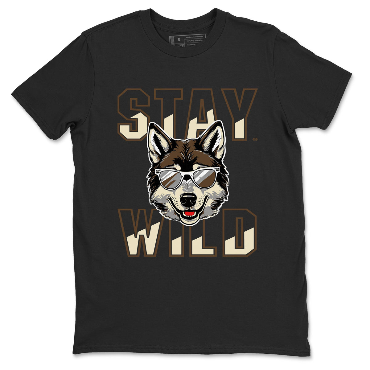 1s Mocha shirts to match jordans Stay Wild sneaker match tees Air Jordan 1 Mocha match shoes to clothes Drip Gear Zone unisex cotton Black 2 shirts