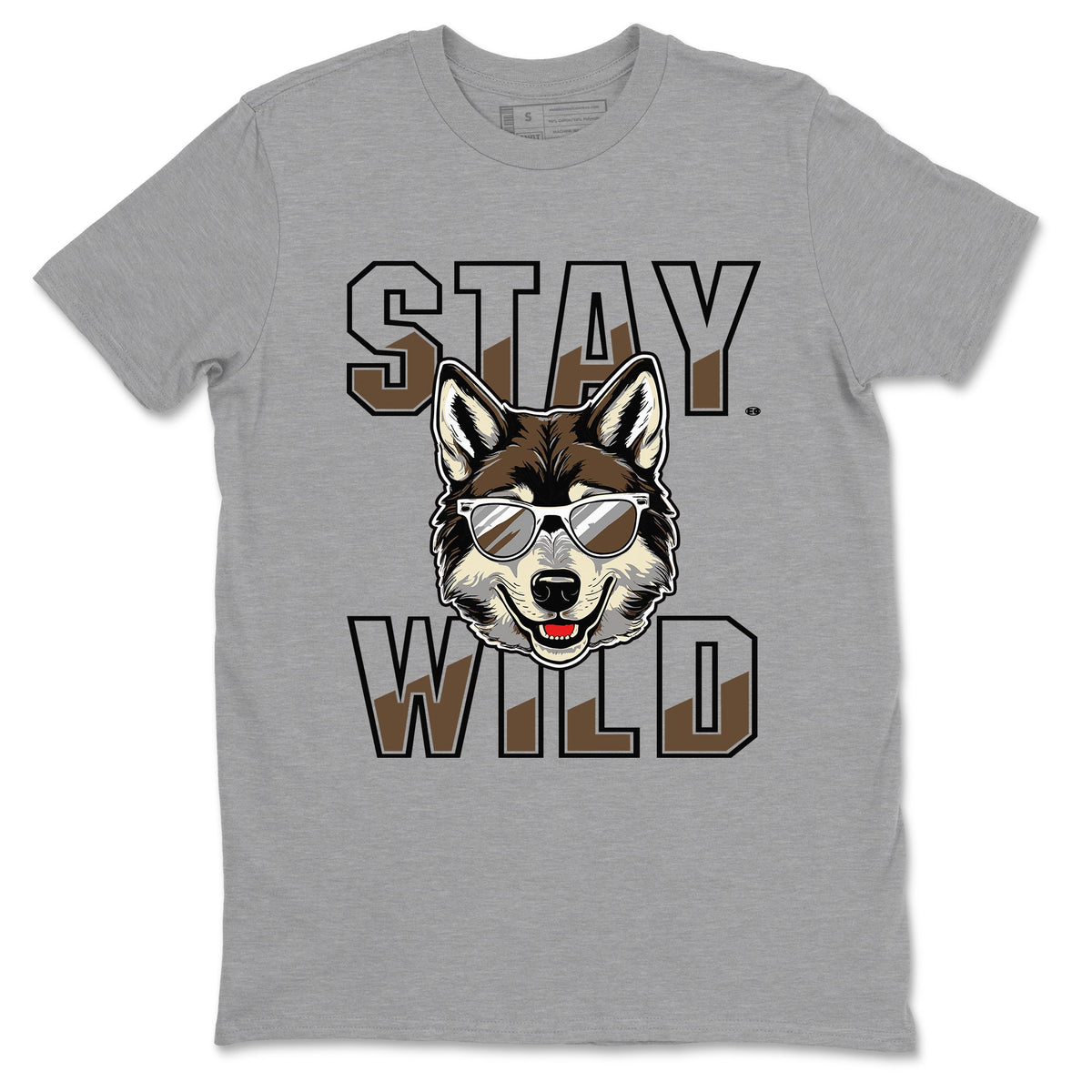 1s Mocha shirts to match jordans Stay Wild sneaker match tees Air Jordan 1 Mocha match shoes to clothes Drip Gear Zone unisex cotton Heather Grey 2 shirts