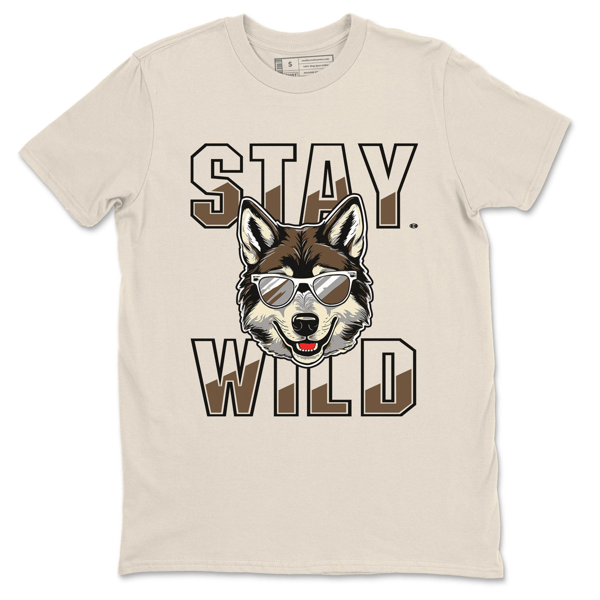 1s Mocha shirts to match jordans Stay Wild sneaker match tees Air Jordan 1 Mocha match shoes to clothes Drip Gear Zone unisex cotton Natural 2 shirts