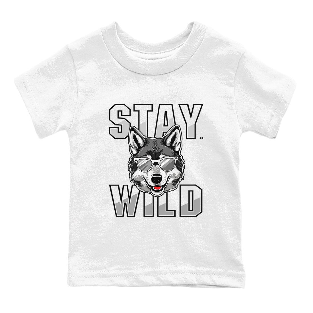 12s Black Wolf Grey shirts to match jordans Stay Wild sneaker match tees 12s Barons match shoes to clothes Drip Gear Zone Youth Baby White 2 tee