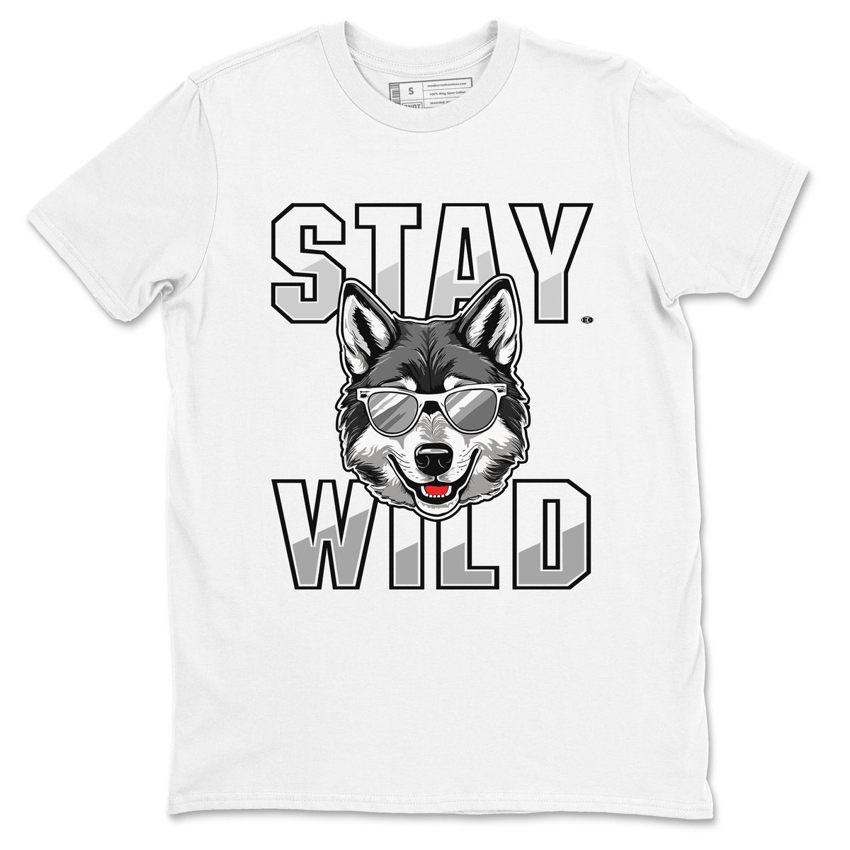 12s Black Wolf Grey shirts to match jordans Stay Wild sneaker match tees 12s Barons match shoes to clothes Drip Gear Zone unisex cotton White 2 shirts