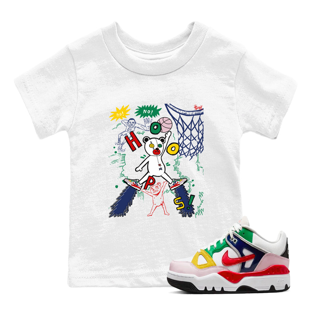 AF 3 Nigo shirtsto match jordans Stop The Bear sneaker match tees Air Force 3 Low x Nigo Blue Void and Tour Yellow match shoes to clothes Drip Gear Zone Youth Baby White 1 tee