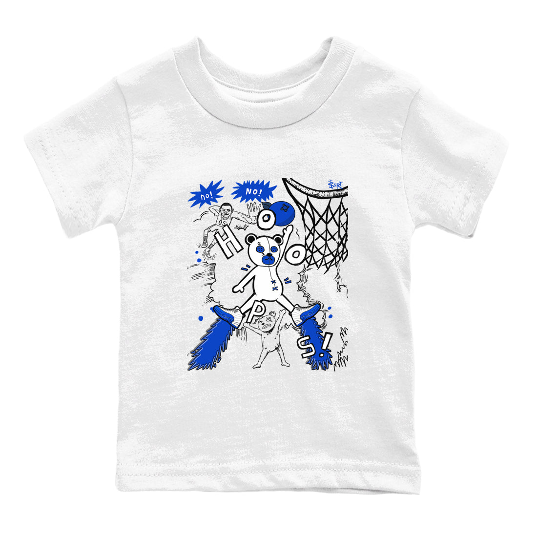 12s Blueberry shirts to match jordans Stop The Bear sneaker match tees Air Jordan 12 Blueberry Drip Gear Zone Youth Baby White 2 crew neck shirts