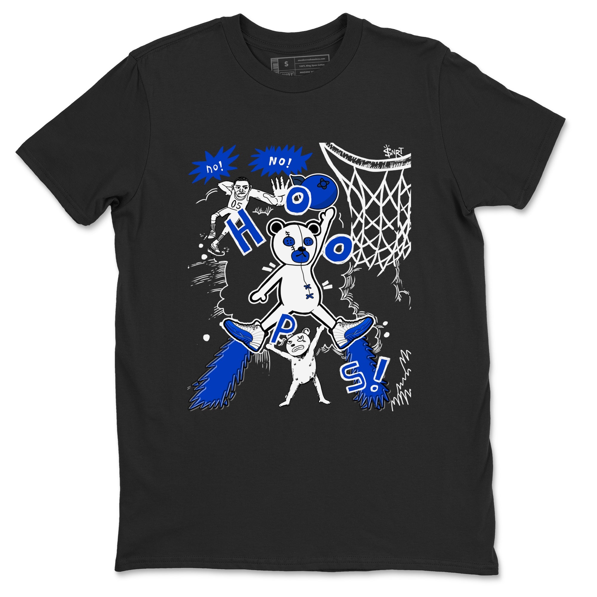 12s Blueberry shirts to match jordans Stop The Bear sneaker match tees Air Jordan 12 Blueberry Drip Gear Zone unisex cotton Black 2 crew neck shirts