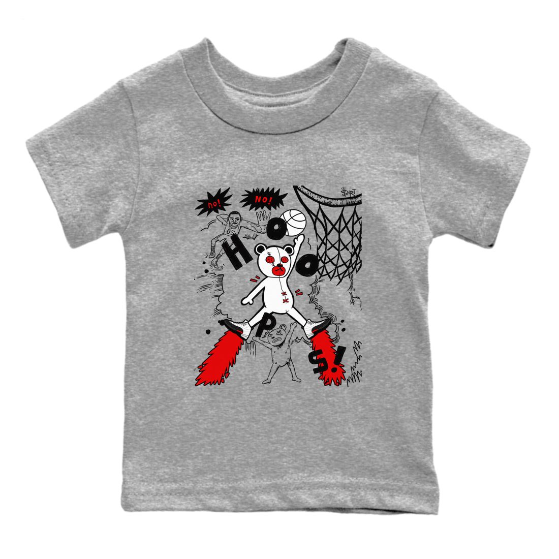 AJ12 Taxi Flip shirt to match jordans Stop The Bear sneaker tees AJ12 Taxi Flip Drip Gear Zone baby toddler Heather Grey 2 cotton Shirt