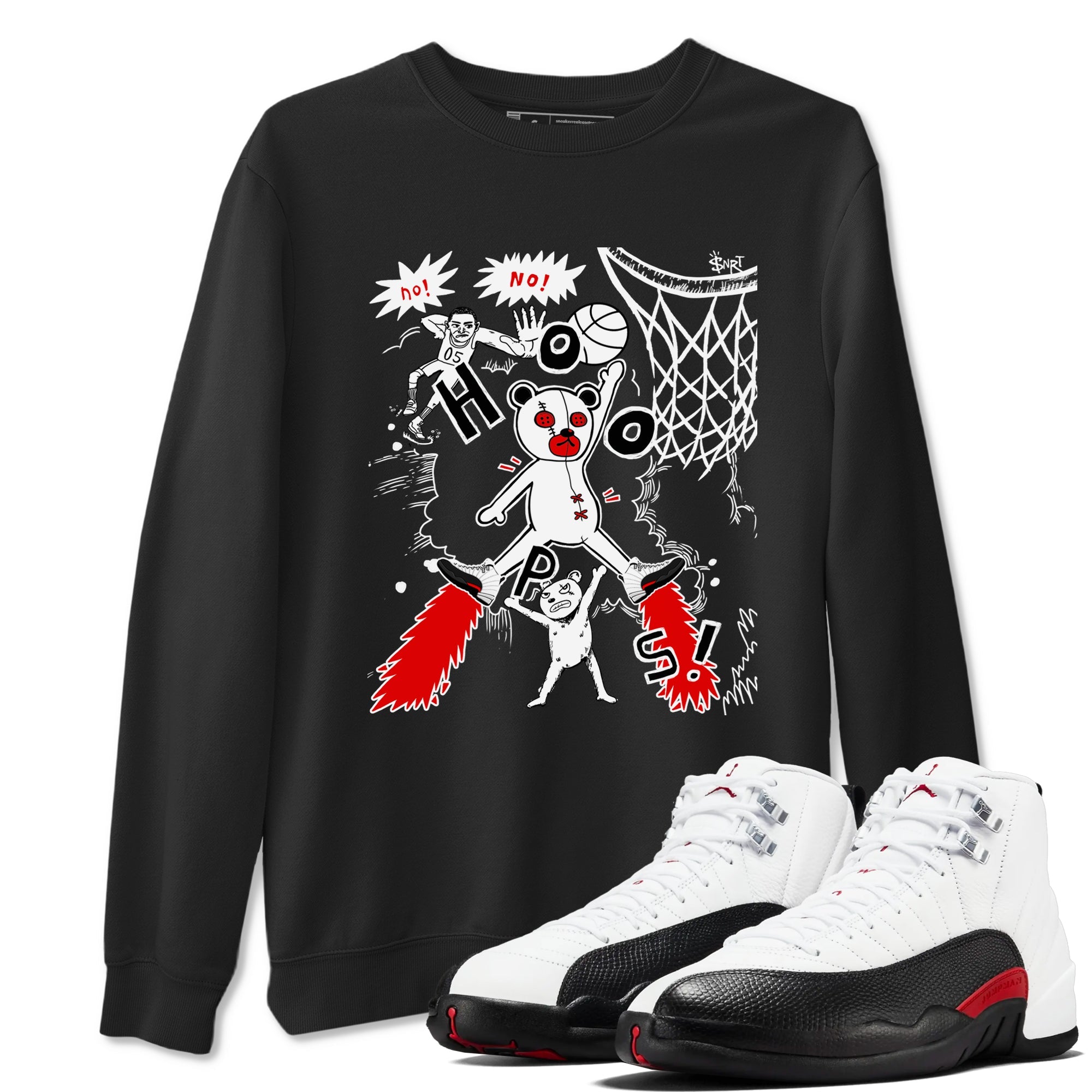 AJ12 Taxi Flip shirt to match jordans Stop The Bear sneaker tees AJ12 Taxi Flip Drip Gear Zone unisex cotton Black 1 crew neck shirt