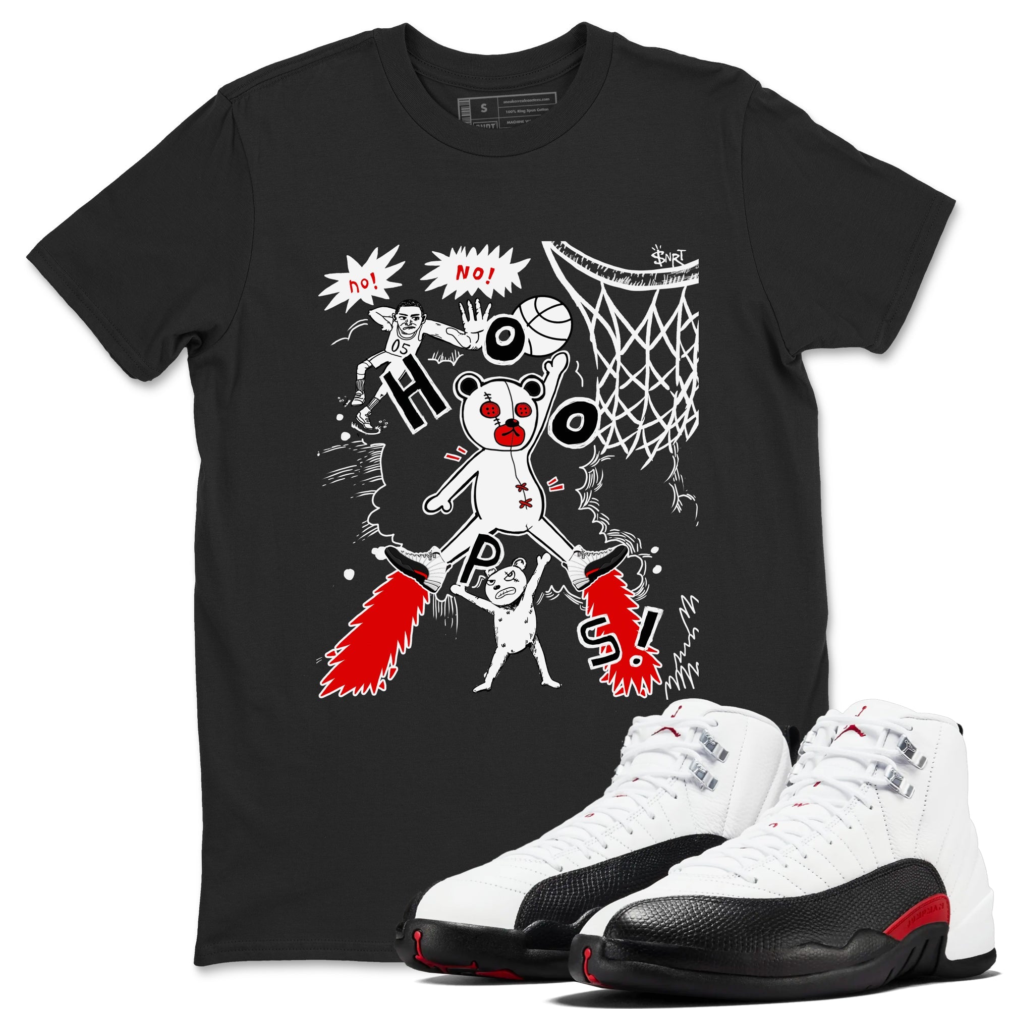 AJ12 Taxi Flip shirt to match jordans Stop The Bear sneaker tees AJ12 Taxi Flip Drip Gear Zone unisex cotton Black 1 crew neck shirt