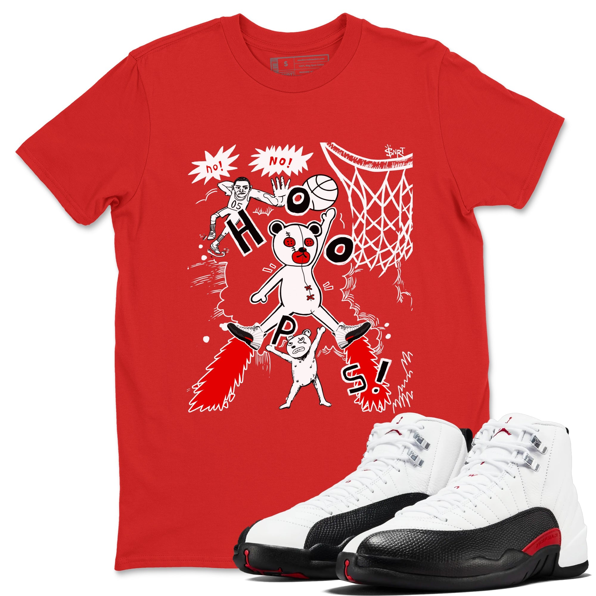 AJ12 Taxi Flip shirt to match jordans Stop The Bear sneaker tees AJ12 Taxi Flip Drip Gear Zone unisex cotton Red 1 crew neck shirt