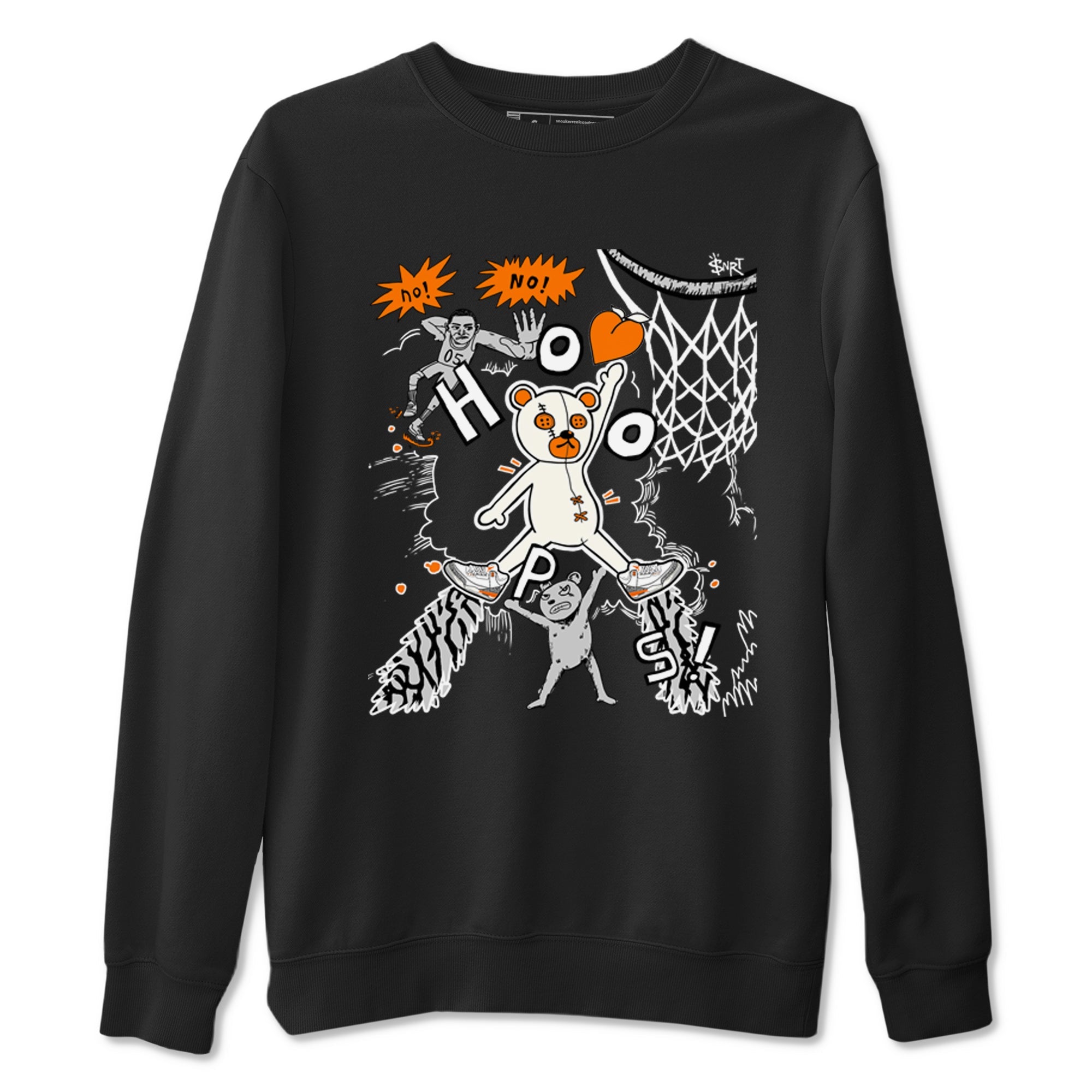 3s Georgia Peach shirt to match jordans Stop The Bear sneaker tees Air Jordan 3 Georgia Peach Drip Gear Zone unisex cotton Black 2 crew neck shirt