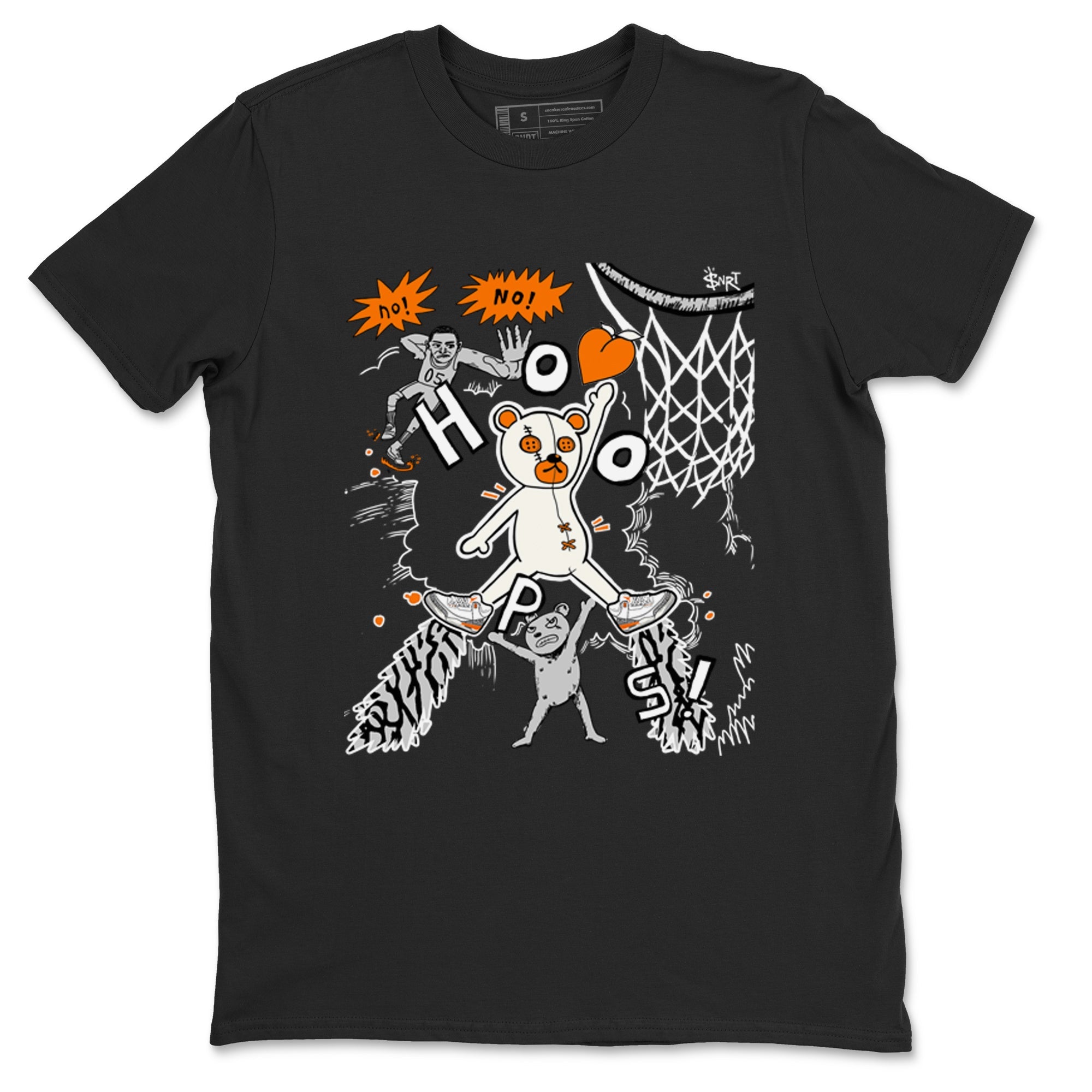 3s Georgia Peach shirt to match jordans Stop The Bear sneaker tees Air Jordan 3 Georgia Peach Drip Gear Zone unisex cotton Black 2 crew neck shirt