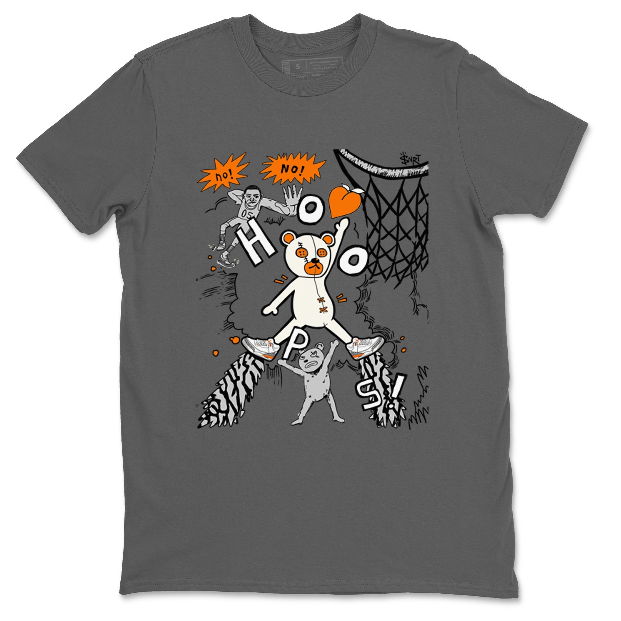 3s Georgia Peach shirt to match jordans Stop The Bear sneaker tees Air Jordan 3 Georgia Peach Drip Gear Zone unisex cotton Cool Grey 2 crew neck shirt