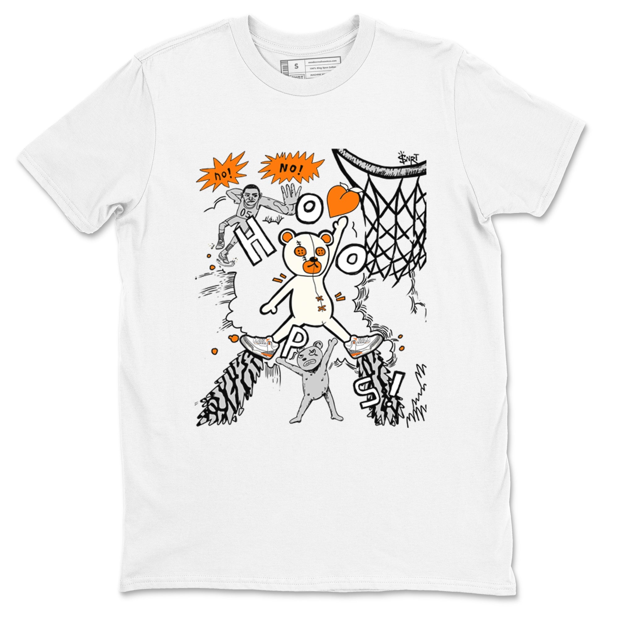 3s Georgia Peach shirt to match jordans Stop The Bear sneaker tees Air Jordan 3 Georgia Peach Drip Gear Zone unisex cotton White 2 crew neck shirt