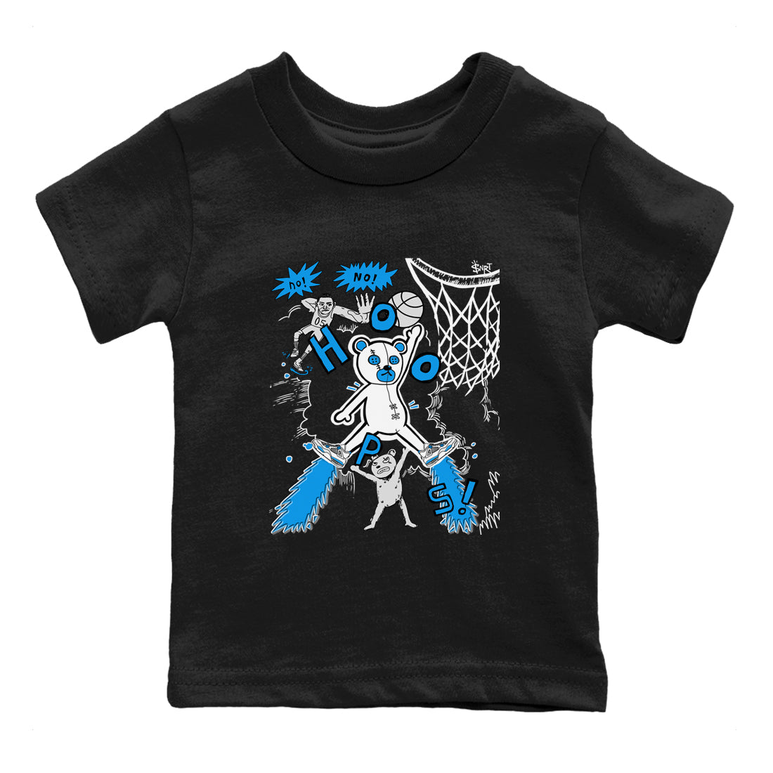 4s Military Blue shirt to match jordans Stop The Bear sneaker tees Air Jordan 4 Military Blue Drip Gear Zone baby toddler Black 2 cotton Shirt