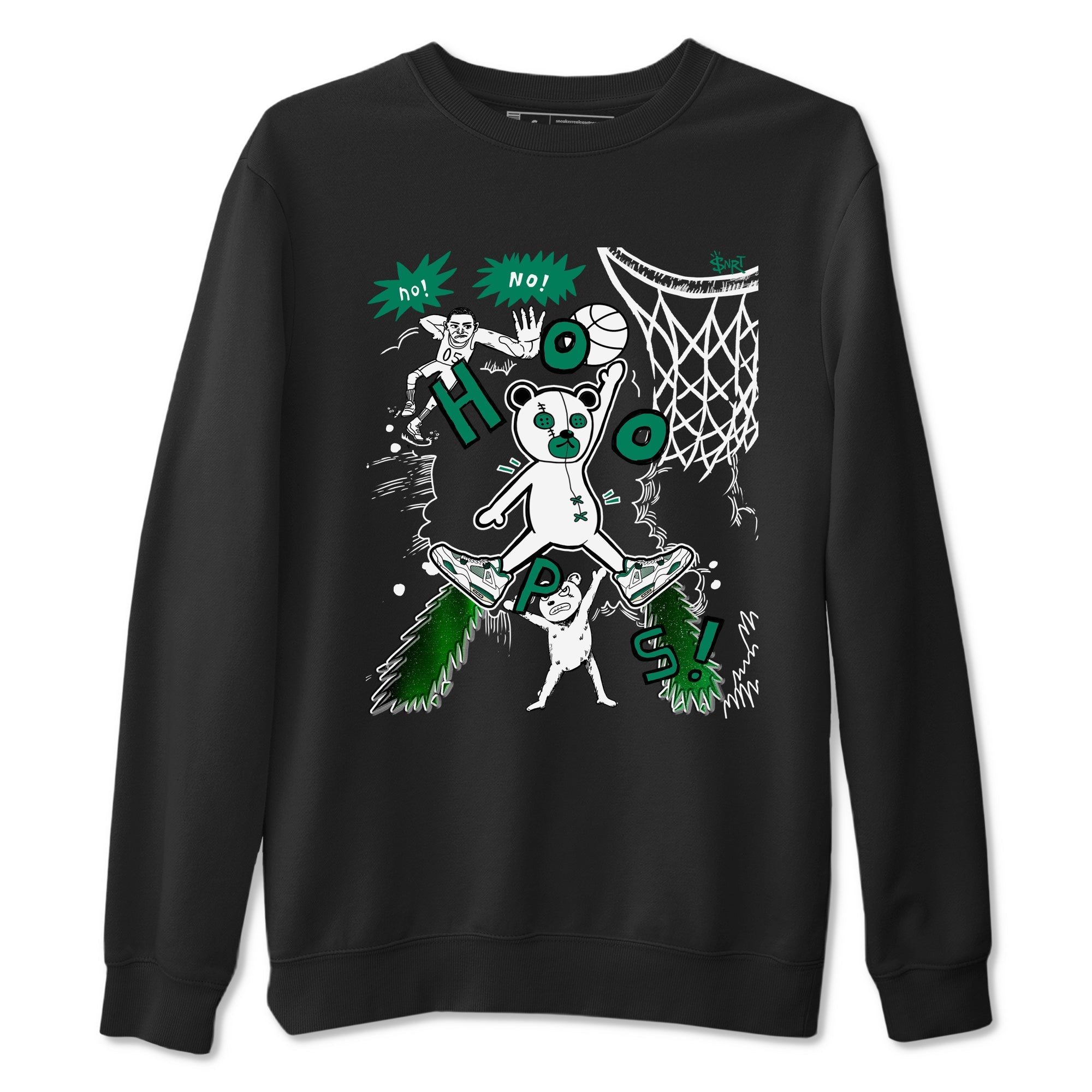 4s Oxidized Green shirts to match jordans Stop The Bear sneaker match tees Air Jordan 4 Oxidized Green Drip Gear Zone streetwear brand Black 2 unisex cotton tee