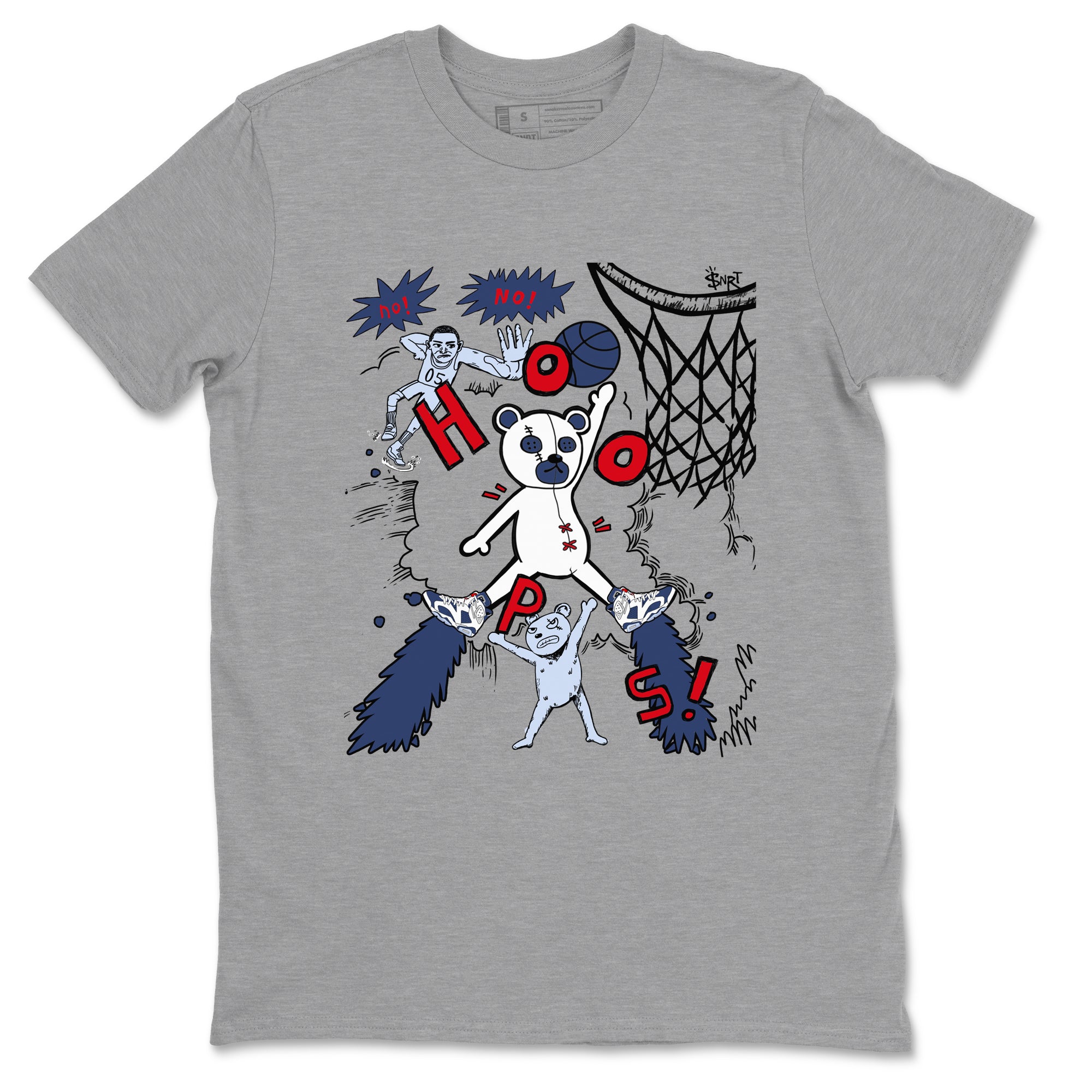 6s Olympic shirt to match jordans Stop The Bear sneaker tees Air Jordan 6 Olympic Drip Gear Zone unisex cotton Heather Grey 2 crew neck shirt