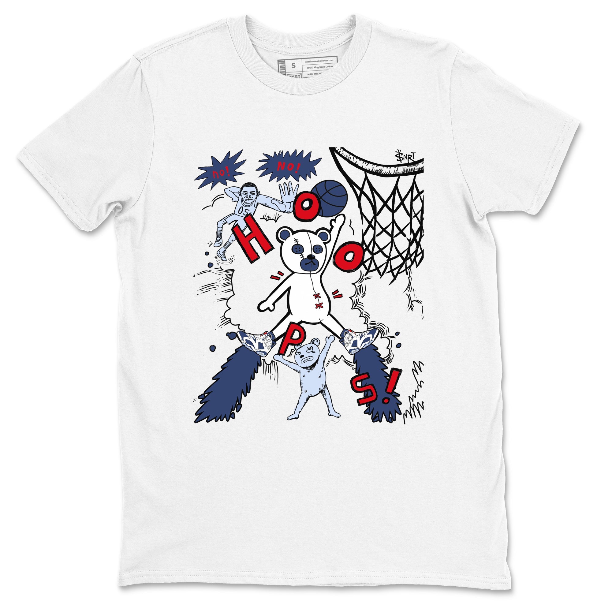 6s Olympic shirt to match jordans Stop The Bear sneaker tees Air Jordan 6 Olympic Drip Gear Zone unisex cotton White 2 crew neck shirt