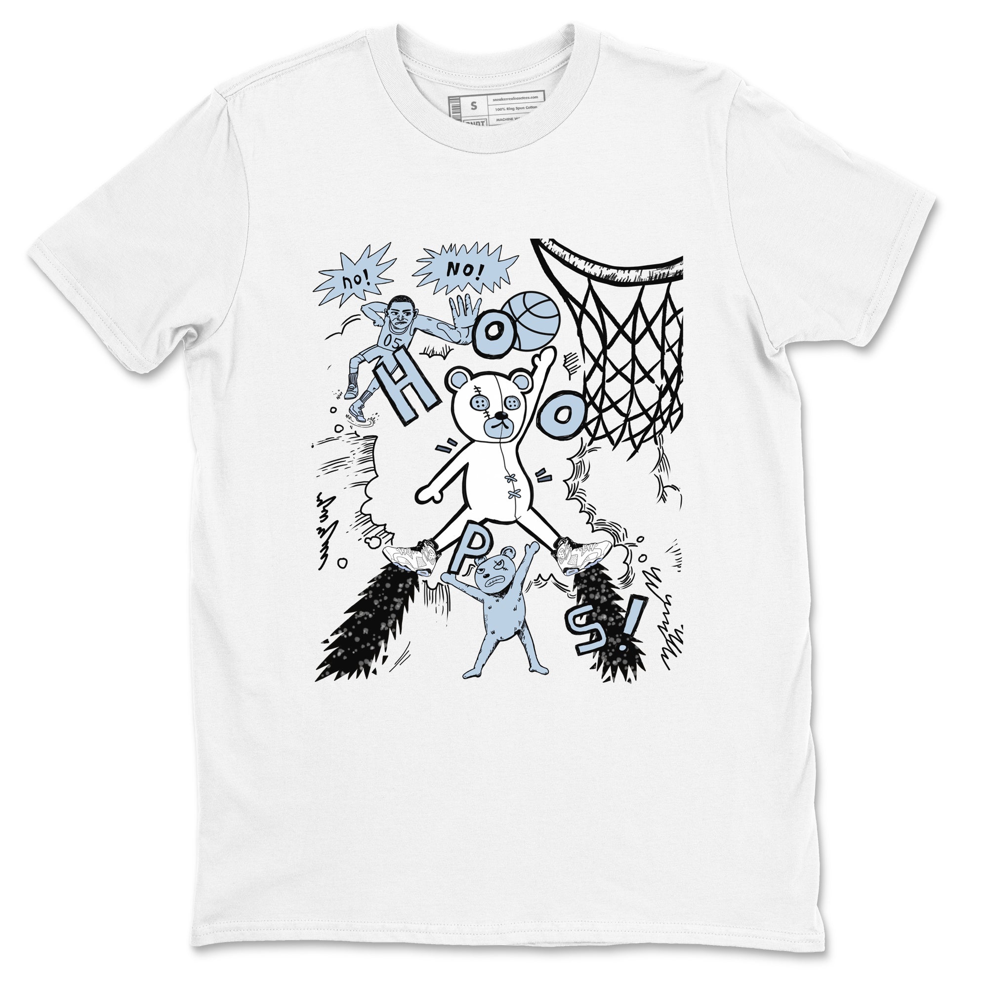 6s Reverse Oreo shirt to match jordans Stop The Bear sneaker tees Air Jordan 6 Reverse Oreo Drip Gear Zone unisex cotton White 2 crew neck shirt