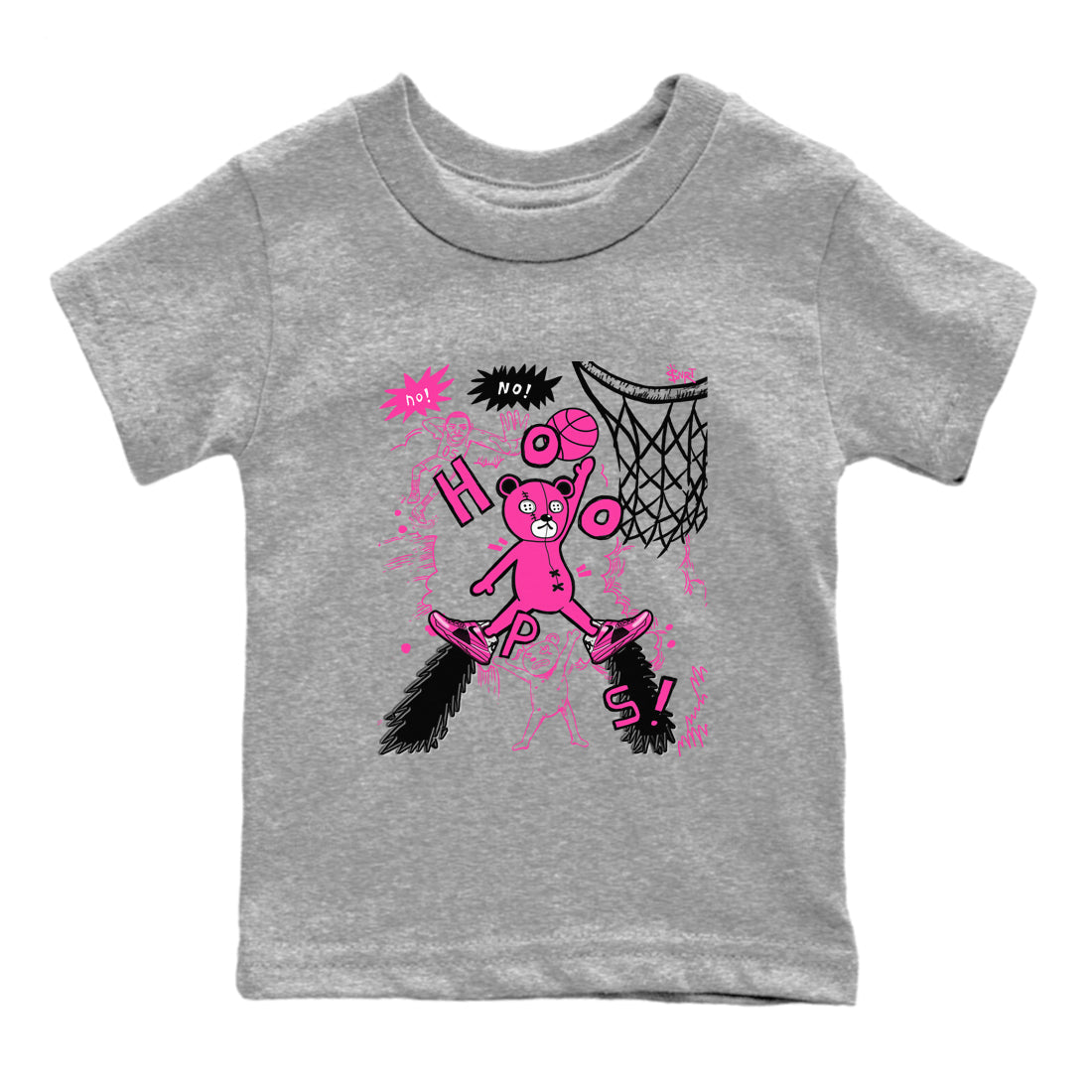 Nike KD 4 Retro Aunt Pearl shirts to match jordans Stop The Bear sneaker match tees Nike KD 4 Aunt Pearl match shoes to clothes Drip Gear Zone Youth Baby Heather Grey 2 tee