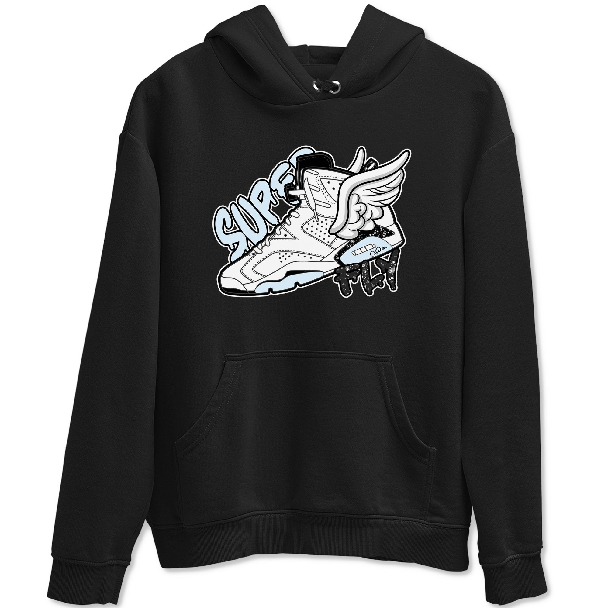 AJ6 White Black shirts to match jordans Super Fly sneaker match tees Air Jordan 6 White Black Drip Gear Zone streetwear brand Black 2 unisex cotton tee
