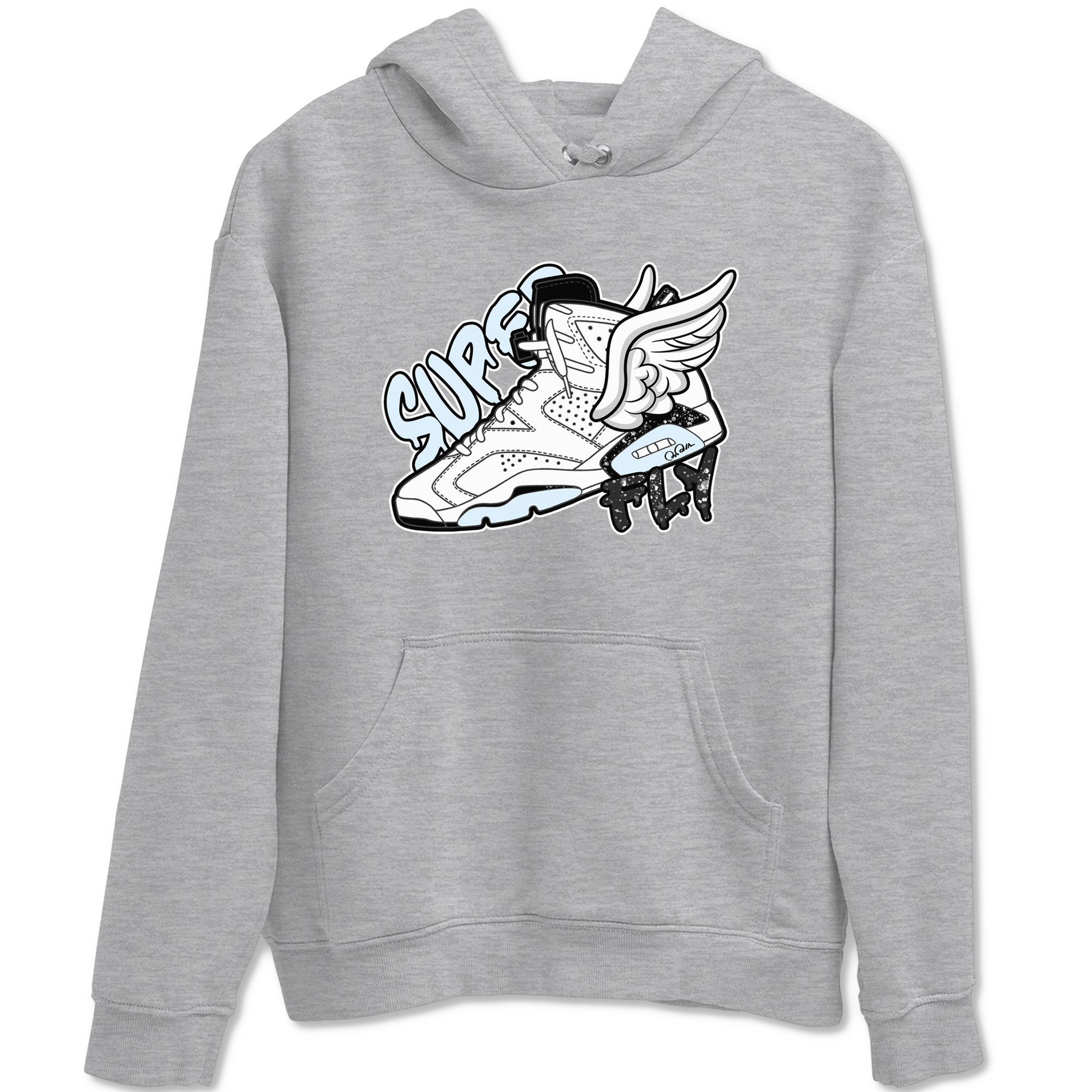 AJ6 White Black shirts to match jordans Super Fly sneaker match tees Air Jordan 6 White Black Drip Gear Zone streetwear brand Heather Grey 2 unisex cotton tee