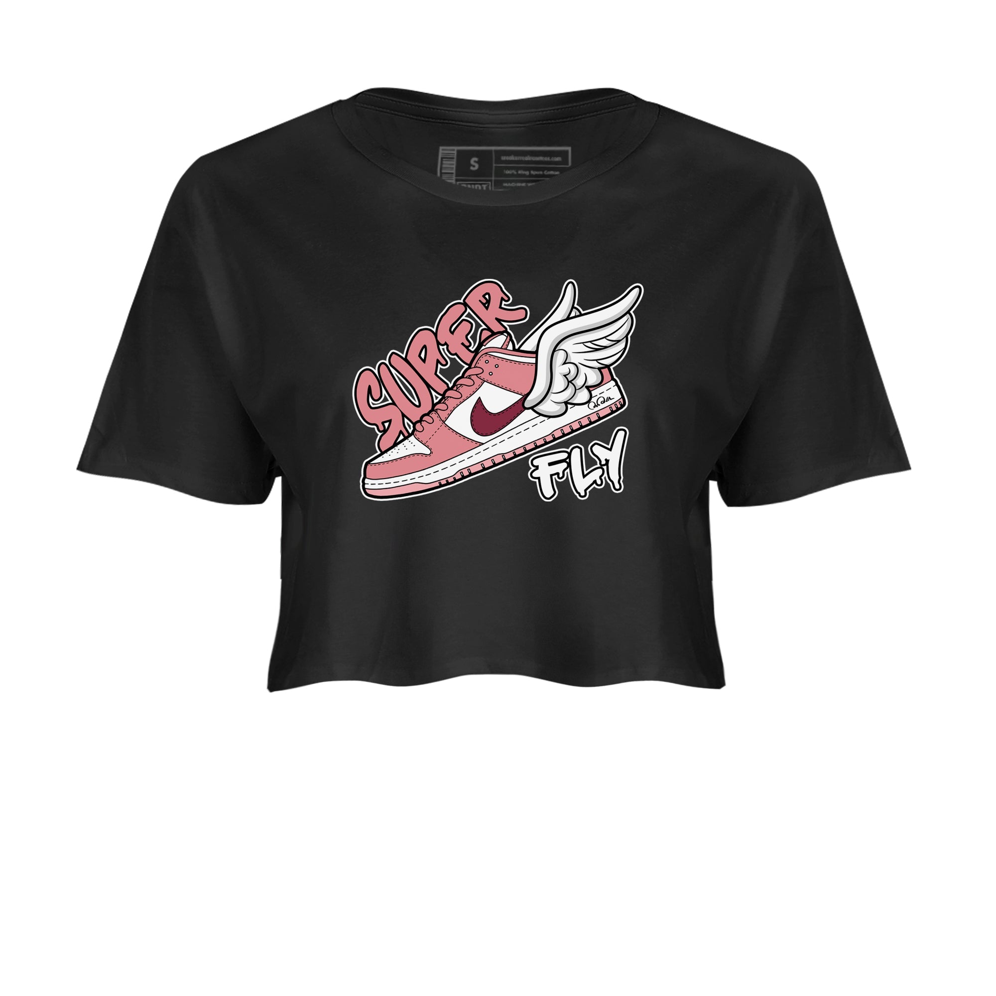 Dunk Valentines Day 2024 shirt to match jordans Super Fly sneaker tees Dunk Happy Valentines Day 2024 Drip Gear Zone Black 2 Crop T-Shirt