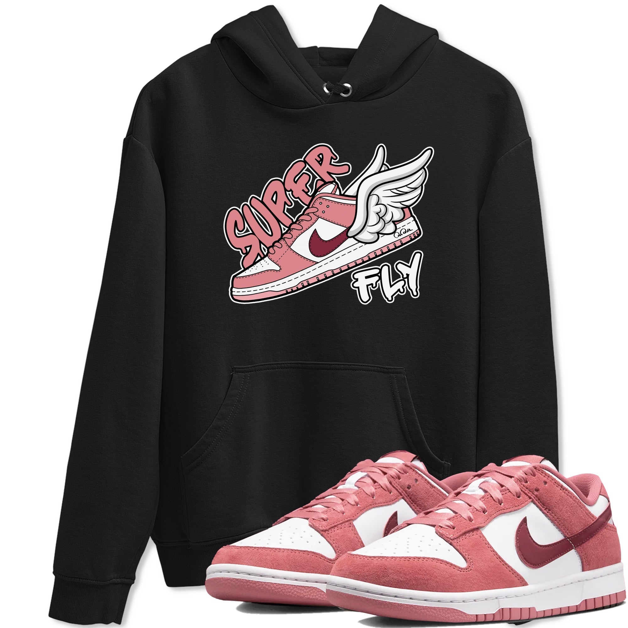 Dunk Valentines Day 2024 shirt to match jordans Super Fly sneaker tees Dunk Happy Valentines Day 2024 Drip Gear Zone Unisex Black 1 T-Shirt