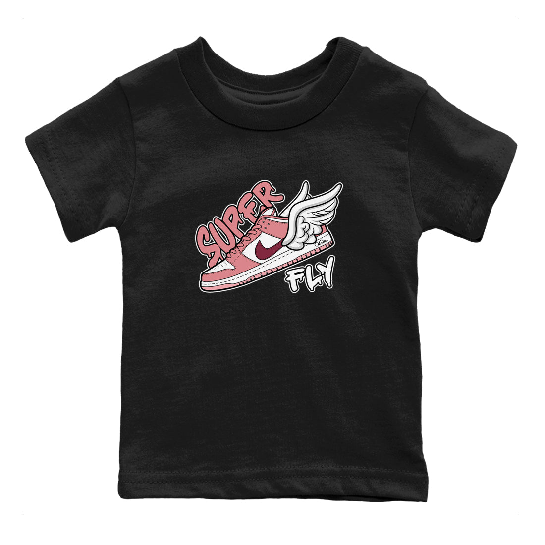 Dunk Valentines Day 2024 shirt to match jordans Super Fly sneaker tees Dunk Happy Valentines Day 2024 Drip Gear Zone Baby Toddler Black 2 T-Shirt