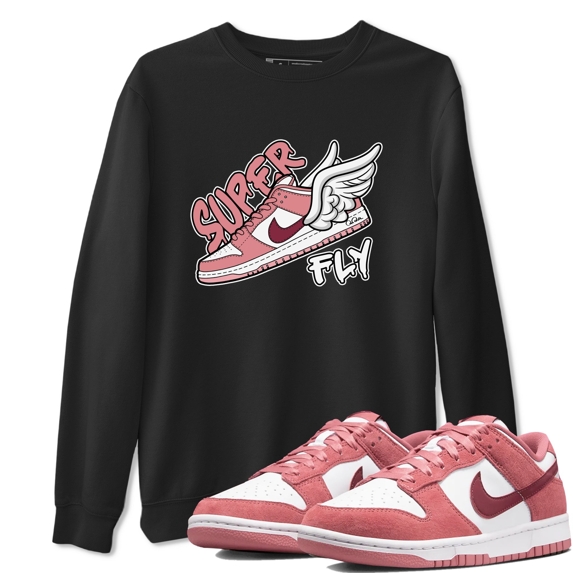 Dunk Valentines Day 2024 shirt to match jordans Super Fly sneaker tees Dunk Happy Valentines Day 2024 Drip Gear Zone Unisex Black 1 T-Shirt