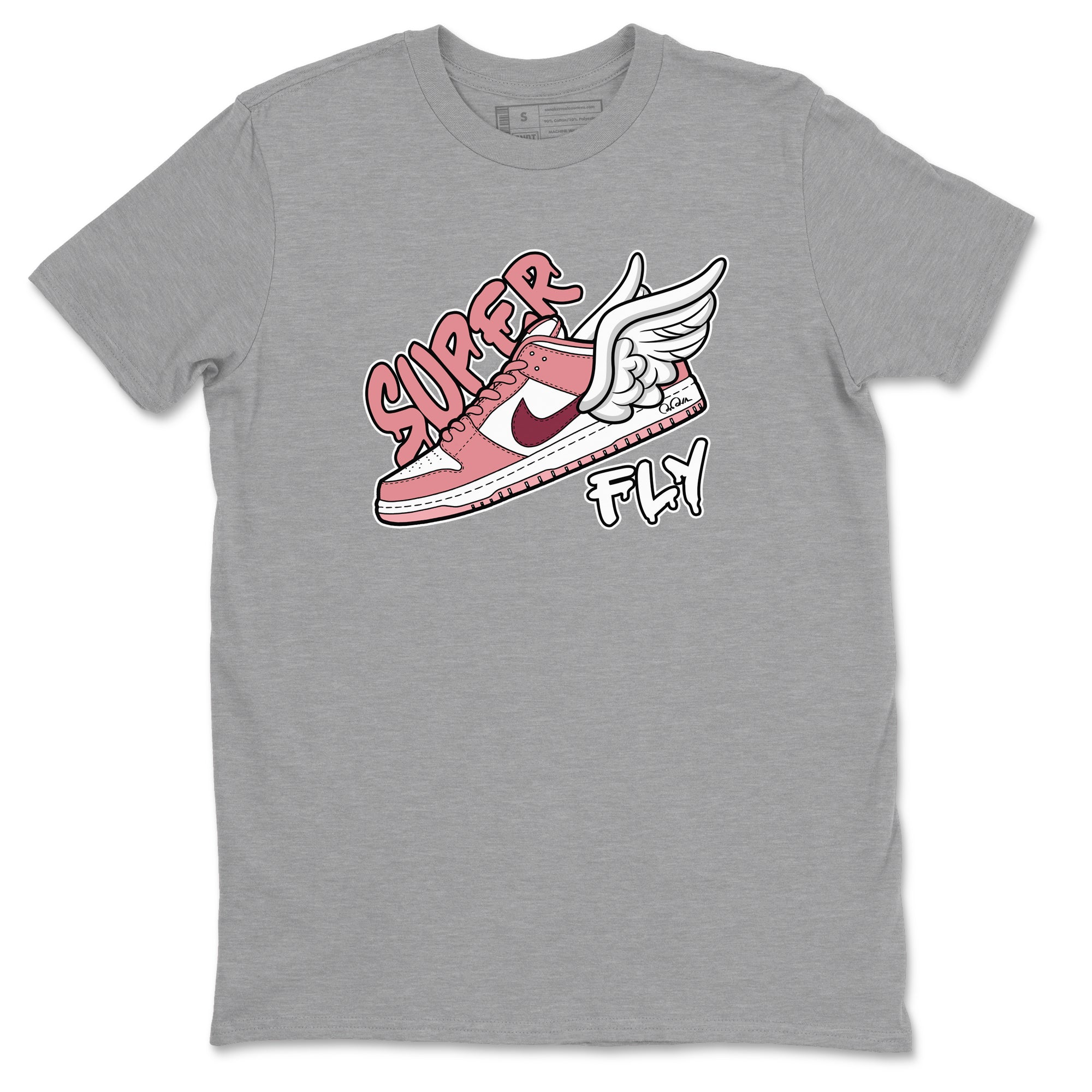 Dunk Valentines Day 2024 shirt to match jordans Super Fly sneaker tees Dunk Happy Valentines Day 2024 Drip Gear Zone Unisex Heather Grey 2 T-Shirt