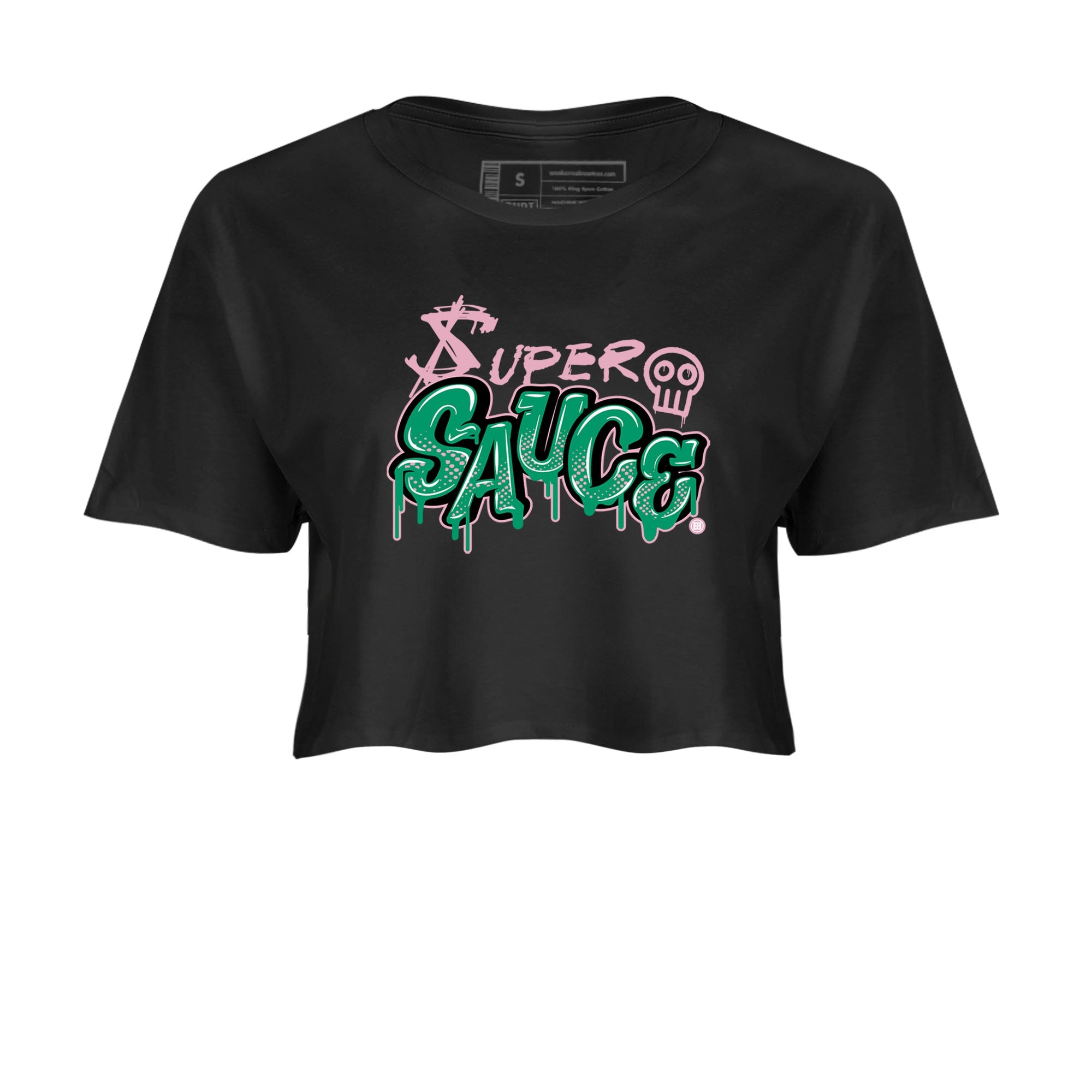Dunk Low Medium Soft Pink Malachite shirt to match jordans Super Sauce sneaker tees Dunks Medium Soft Pink Malachite Streetwear Brand Streetwear Brand Drip Gear Zone Black 2 crop length shirt