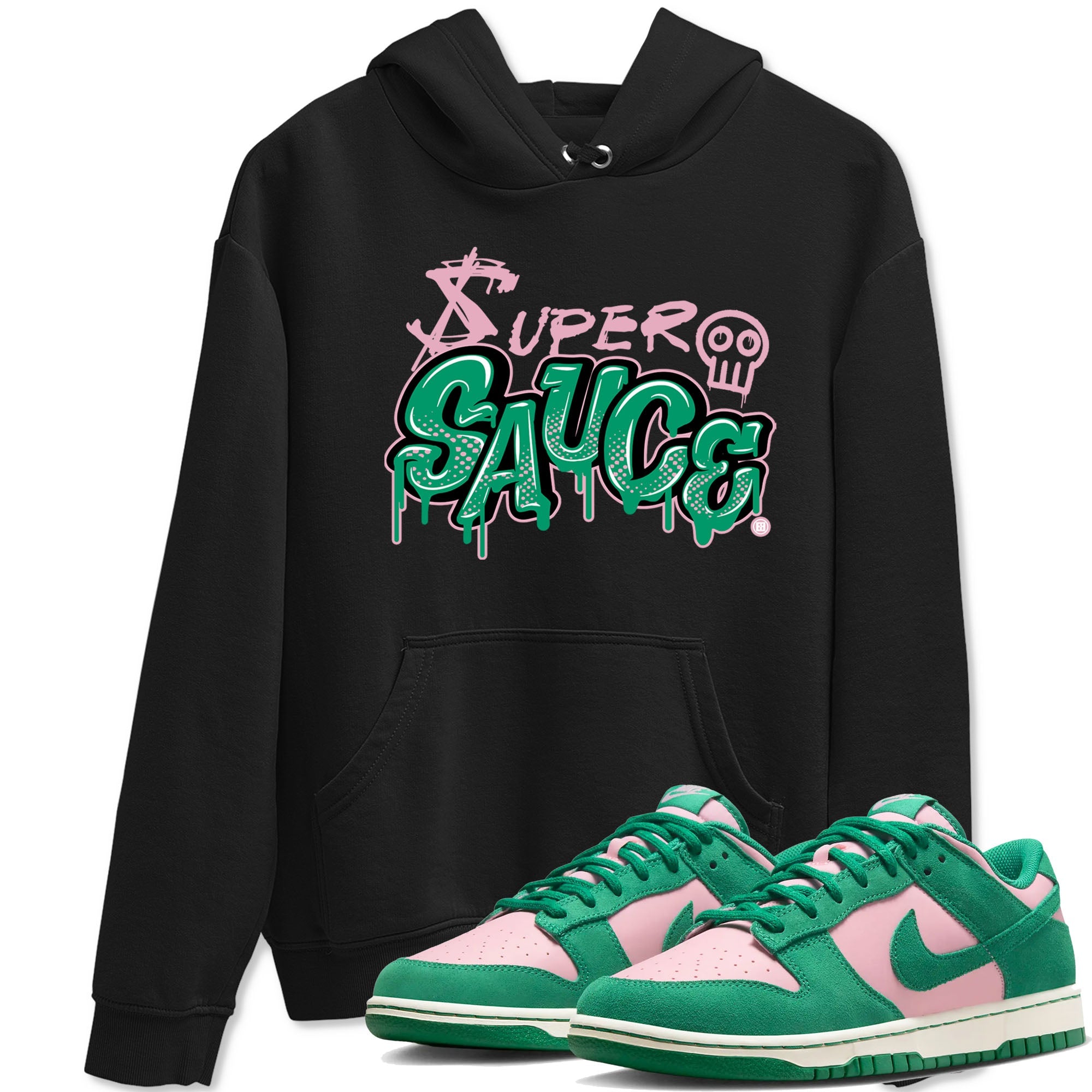 Dunk Low Medium Soft Pink Malachite shirt to match jordans Super Sauce sneaker tees Dunks Medium Soft Pink Malachite Streetwear Brand Drip Gear Zone unisex cotton Black 1 crew neck shirt
