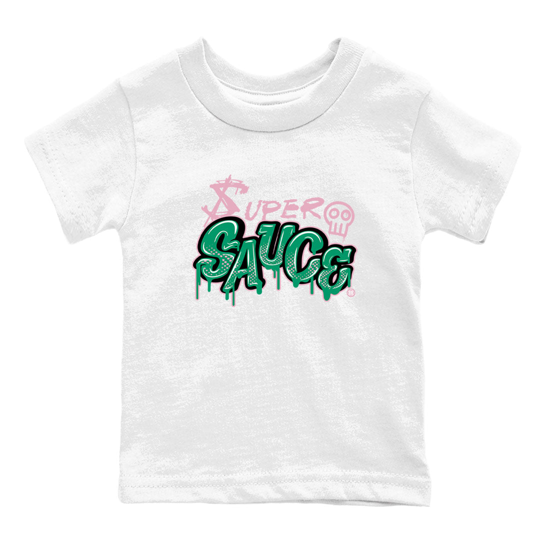Dunk Low Medium Soft Pink Malachite shirt to match jordans Super Sauce sneaker tees Dunks Medium Soft Pink Malachite Streetwear Brand Drip Gear Zone baby toddler White 2 cotton Shirt