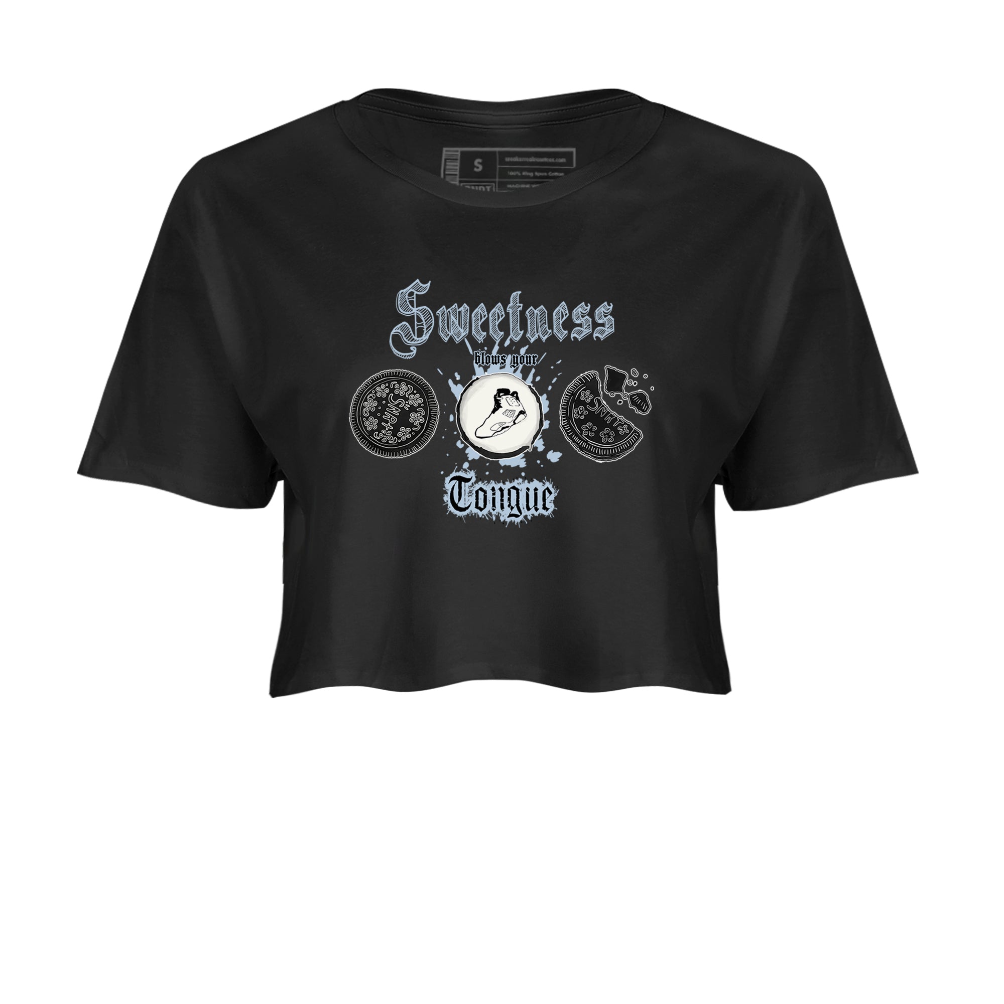 Air Jordan 6 White Black shirts to match jordans Sweetness Blows Your Tongue sneaker match tees Air Jordan 6 White Black Drip Gear Zone Black 2 crop length shirt
