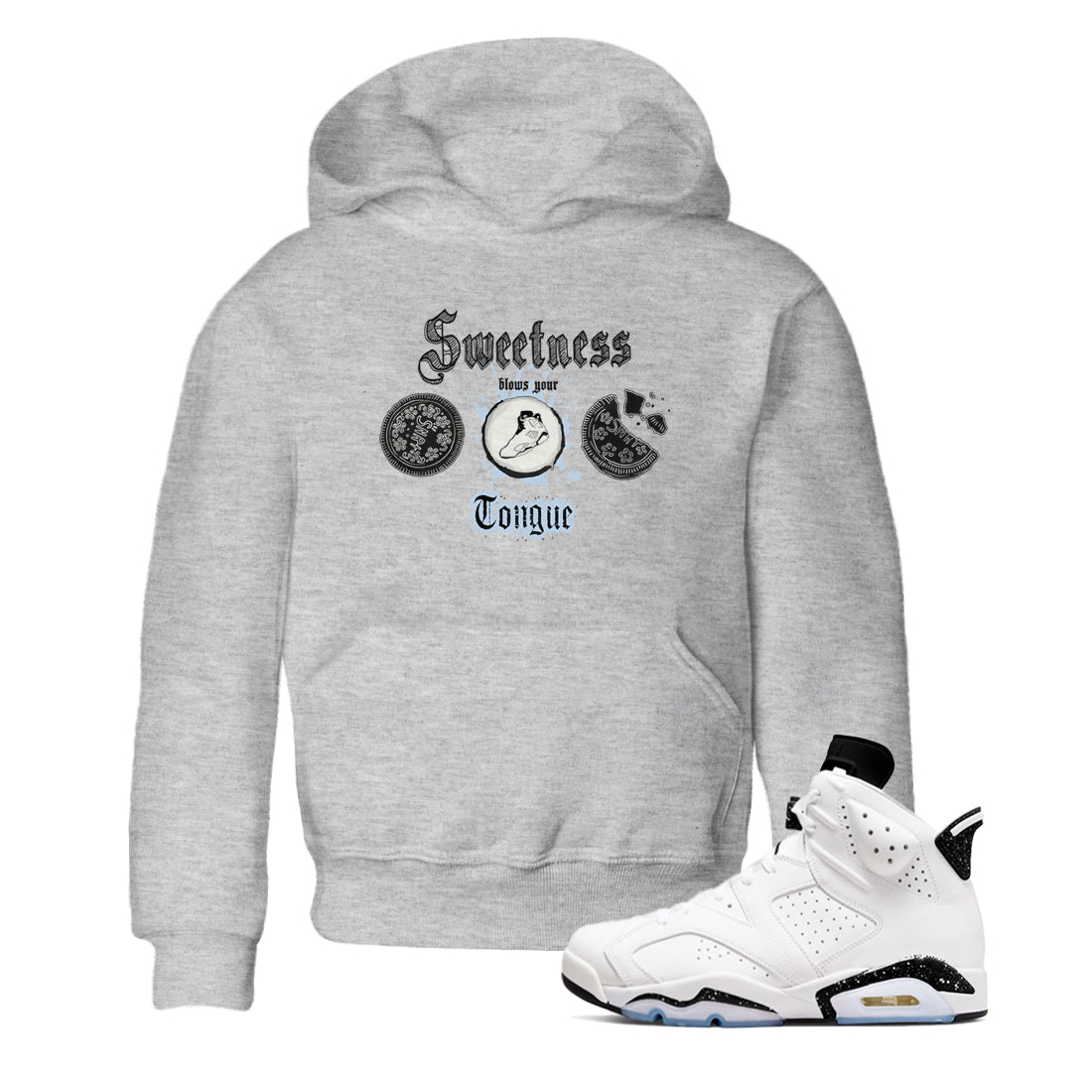 Air Jordan 6 White Black shirts to match jordans Sweetness Blows Your Tongue sneaker match tees Air Jordan 6 White Black Drip Gear Zone baby toddler Heather Grey 1 cotton Shirt