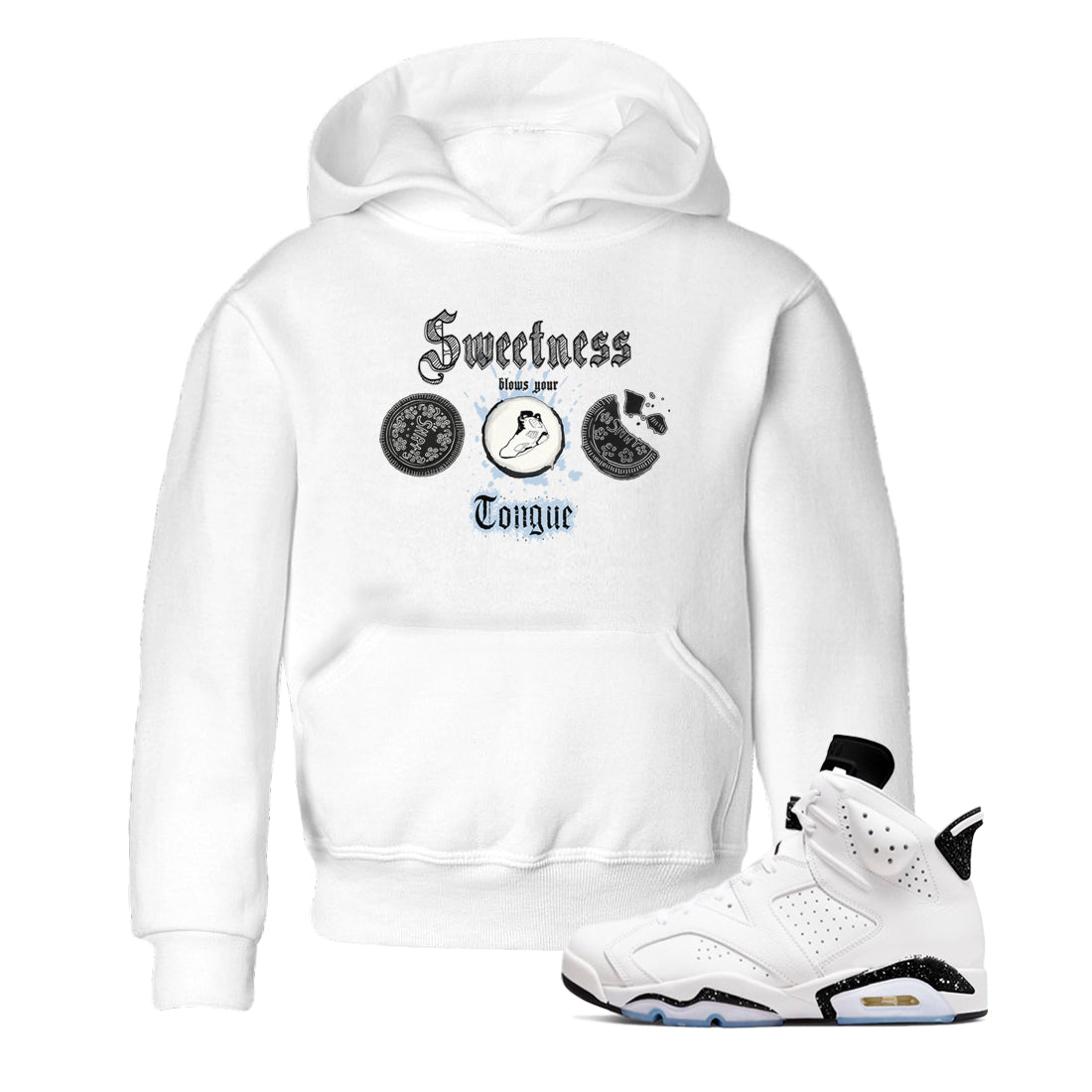 Air Jordan 6 White Black shirts to match jordans Sweetness Blows Your Tongue sneaker match tees Air Jordan 6 White Black Drip Gear Zone baby toddler White 1 cotton Shirt