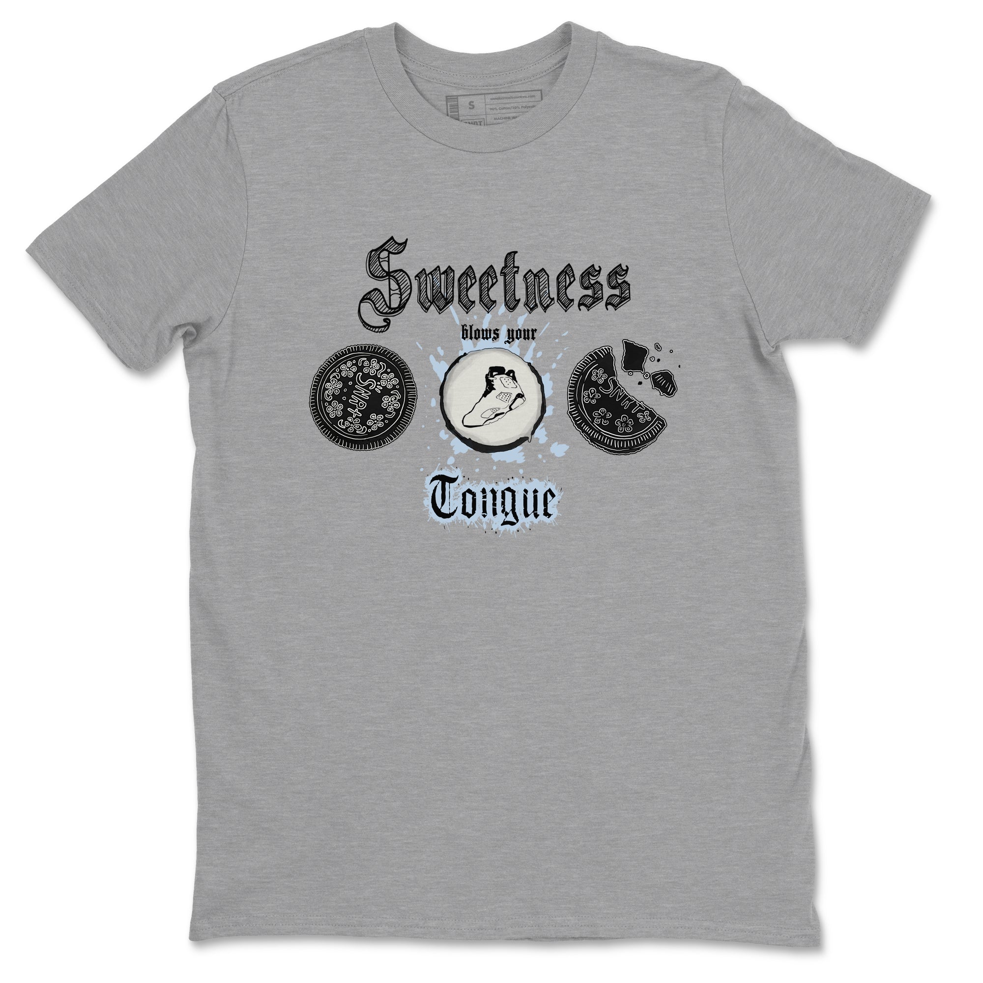 Air Jordan 6 White Black shirts to match jordans Sweetness Blows Your Tongue sneaker match tees Air Jordan 6 White Black Drip Gear Zone unisex cotton Heather Grey 2 crew neck shirt