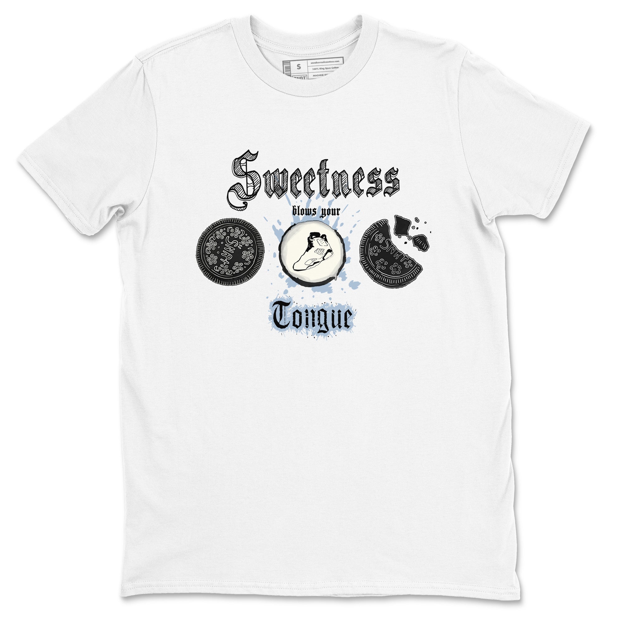 Air Jordan 6 White Black shirts to match jordans Sweetness Blows Your Tongue sneaker match tees Air Jordan 6 White Black Drip Gear Zone unisex cotton White 2 crew neck shirt