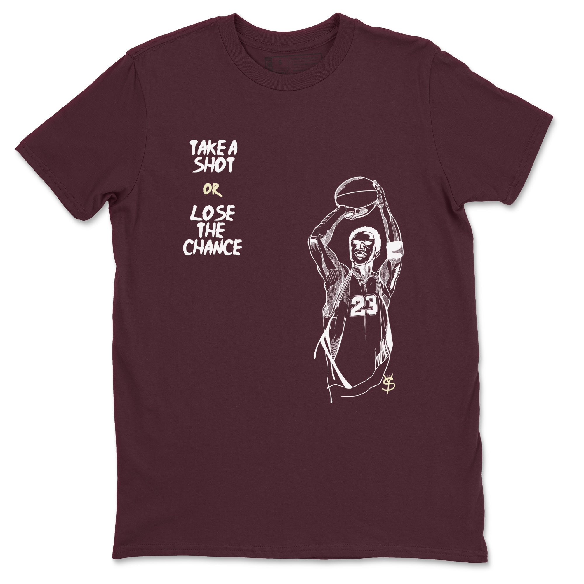 3s A Ma Maniere x Burgundy Crush shirts to match jordans Take A Shot sneaker match tees A Ma Maniére Air Jordan 3 Burgundy Crush Drip Gear Zone unisex cotton Maroon 2 crew neck shirts