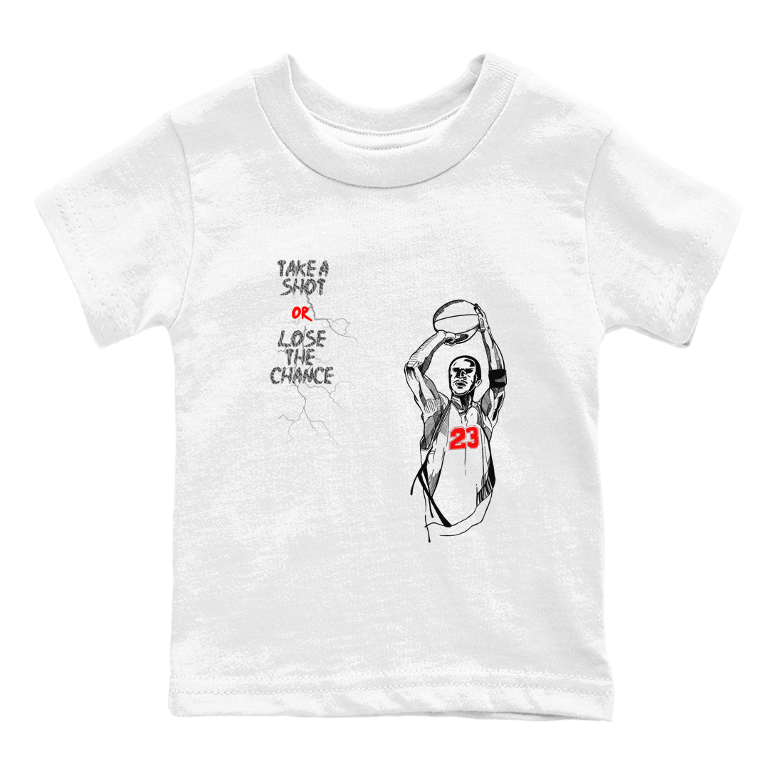 3s Black Cement shirts to match jordans Take A Shot sneaker match tees Air Jordan 3 Black Cement match shoes to clothes Drip Gear Zone Youth Baby White 2 tee