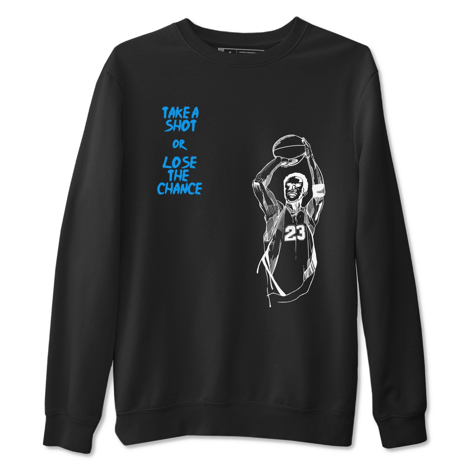 4s Military Blue shirts to match jordans Take A Shot sneaker match tees Air Jordan 4 Military Blue Drip Gear Zone unisex cotton Black 2 crew neck shirts