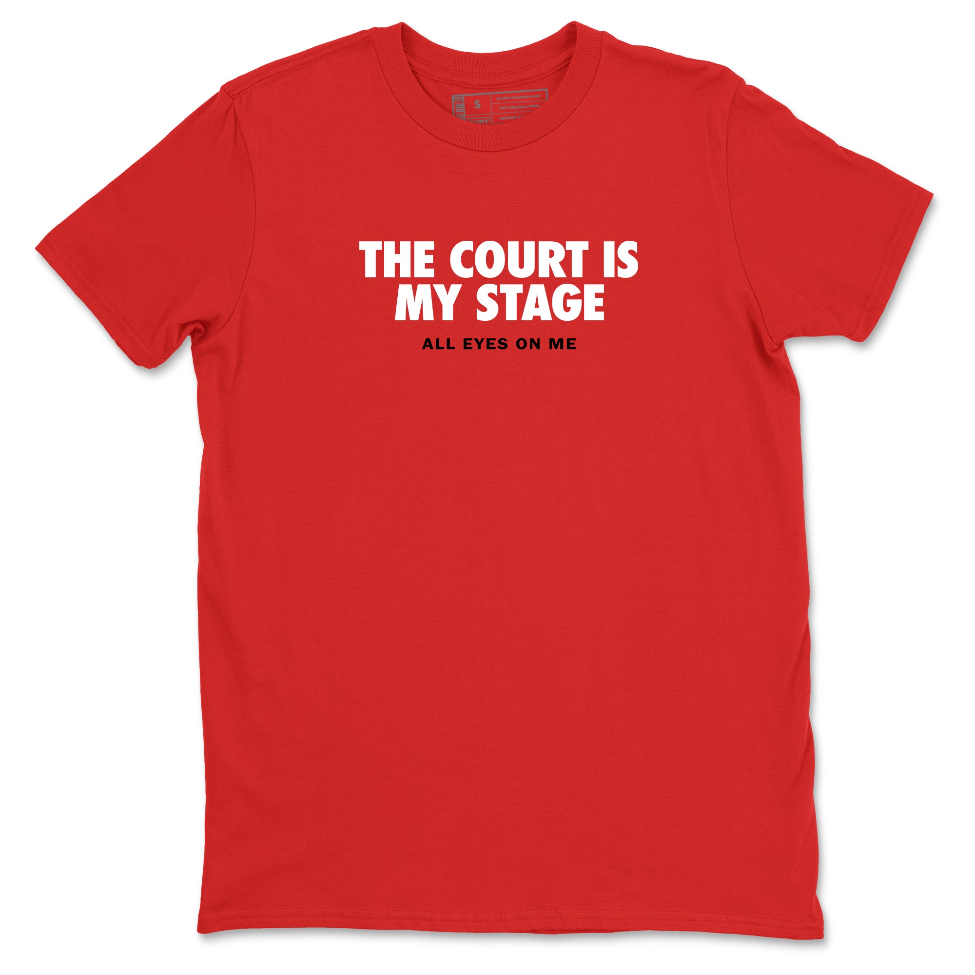 Sneaker Threads  Basketball Graphic T shirt Air Jordan 8 Bunny  The Court Is My Stage Graphic Tee Red 2. Perfect for Jordan releases 2025 colorways.