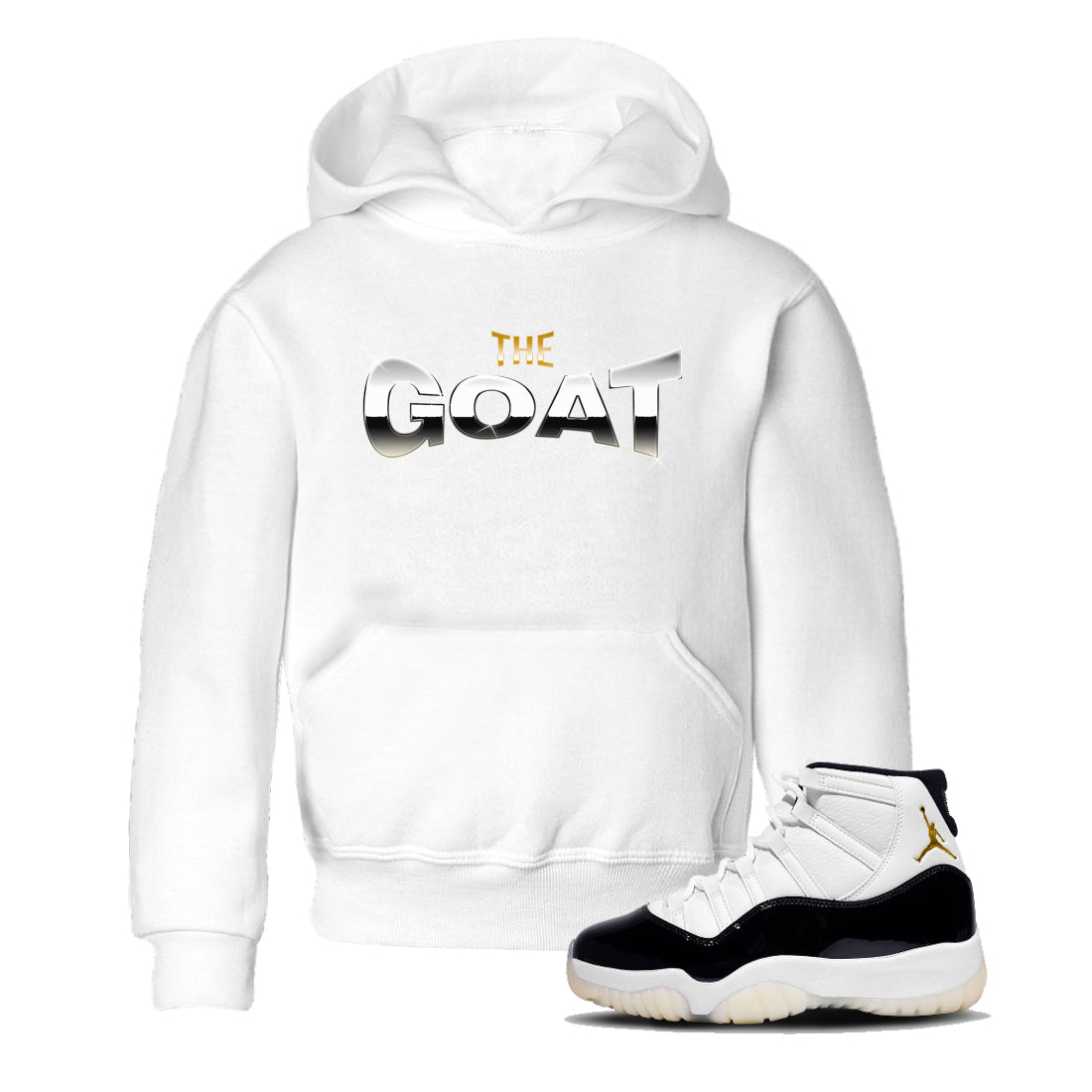 Air Jordan 11 Gratitude shirt to match jordans The Goat sneaker tees AJ11 Gratitude Drip Gear Zone Baby Toddler White 1 T-Shirt