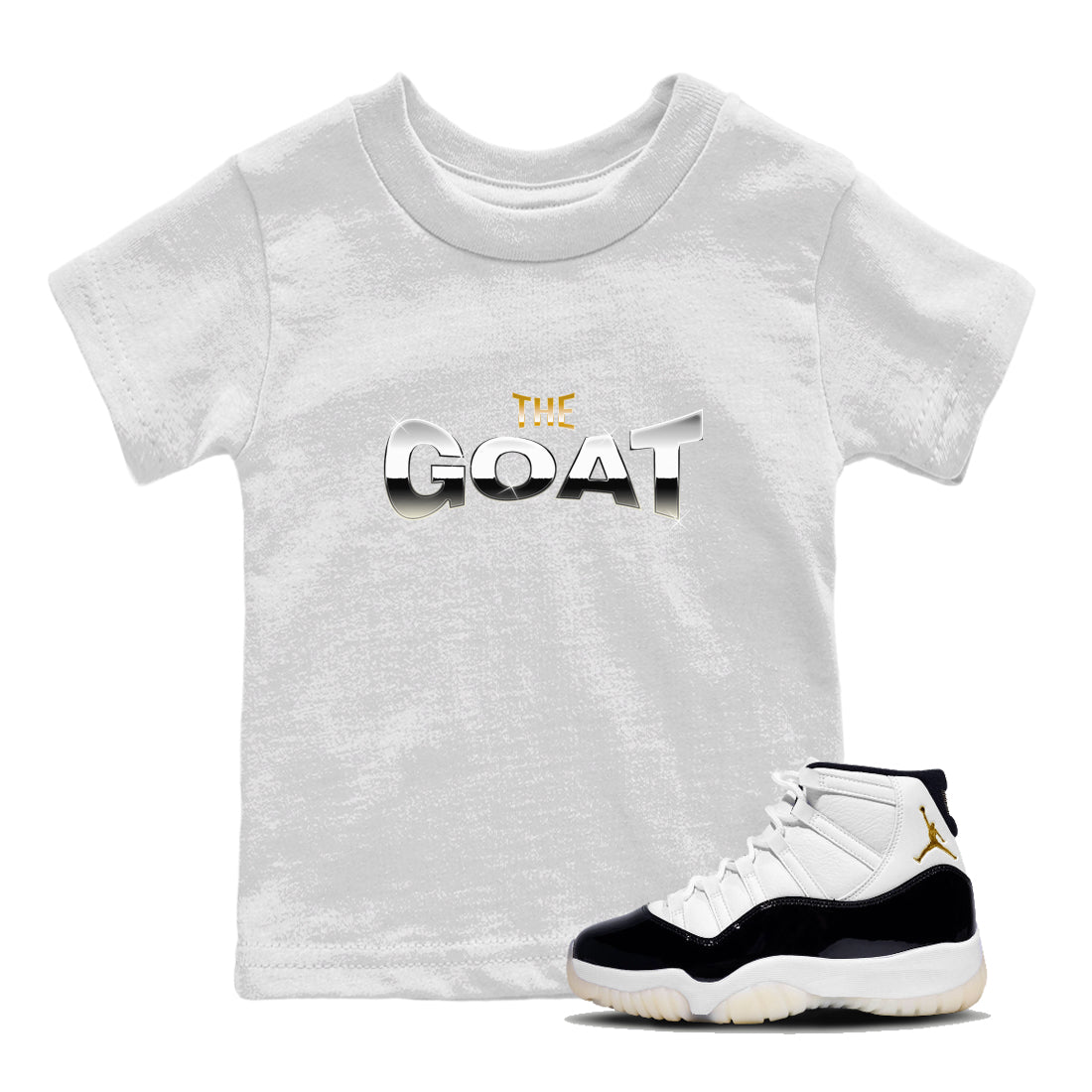 Air Jordan 11 Gratitude shirt to match jordans The Goat sneaker tees AJ11 Gratitude Drip Gear Zone Baby Toddler White 1 T-Shirt