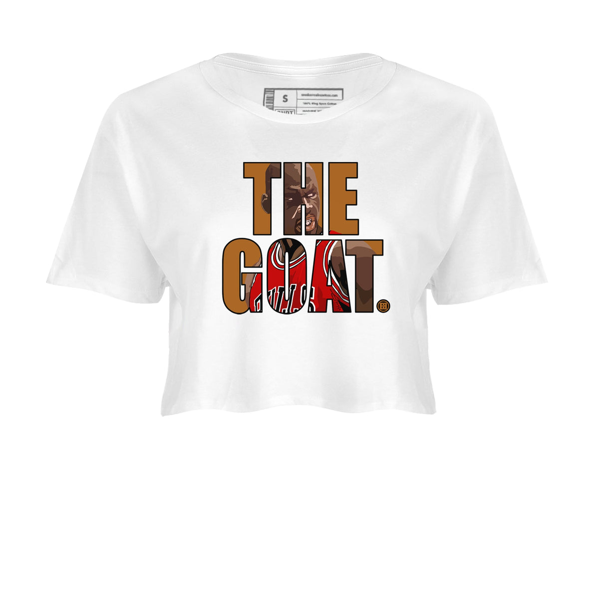 5s Archaeo Brown shirts to match jordans The Goat sneaker match tees Air Jordan 5 Archaeo Brown match shoes to clothes Drip Gear Zone unisex cotton White 2 crop tee