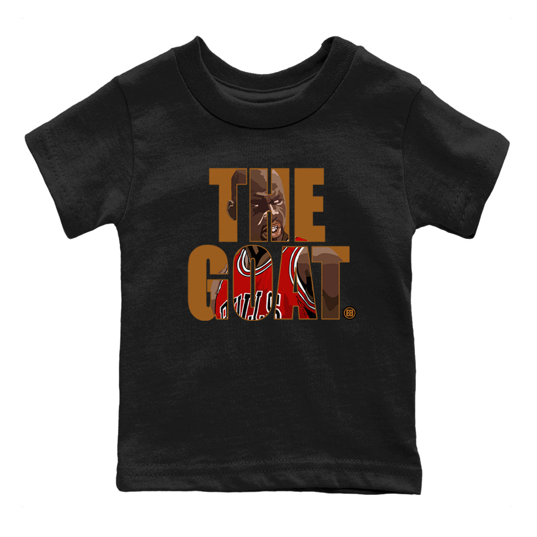 5s Archaeo Brown shirts to match jordans The Goat sneaker match tees Air Jordan 5 Archaeo Brown match shoes to clothes Drip Gear Zone Youth Baby Black 2 tee
